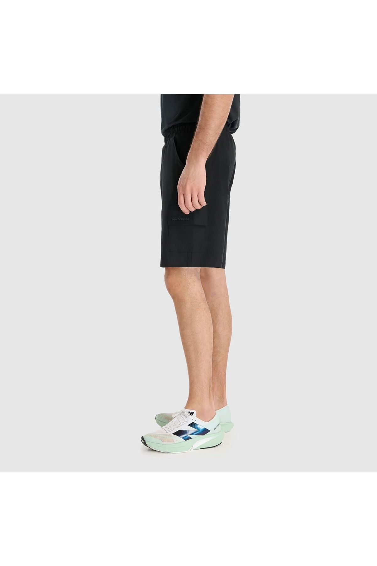 شلوارک و برمودا مشکی مردانه سیاه پوست کوتاه اورجینال New Balance