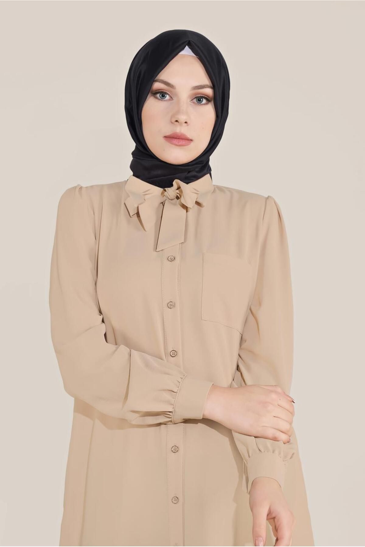 تونیک دکمه ای یقه پاپیونی 40710 Alvina