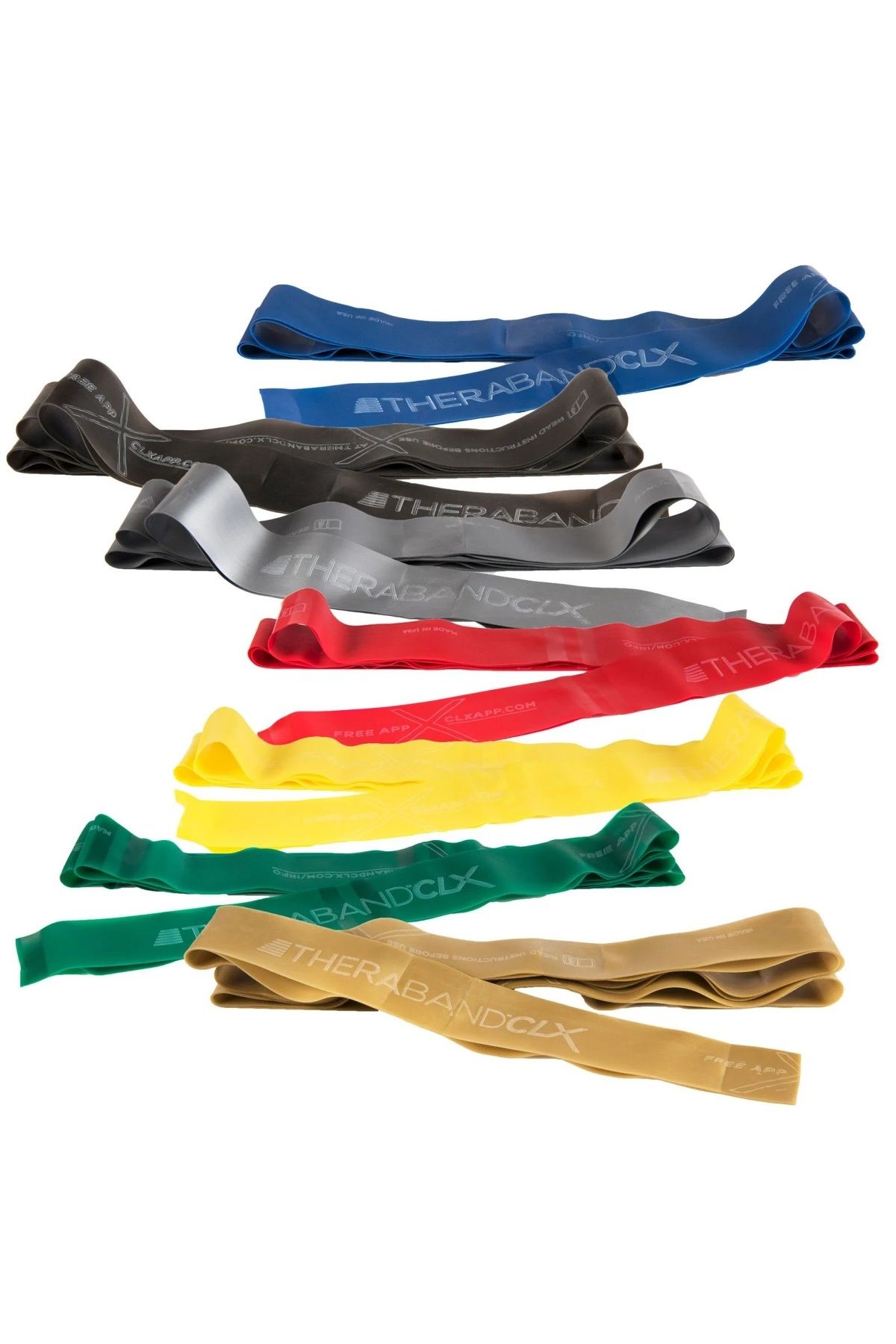 THERABAND-CLX Banda de bucle consecutive 2 metri ALBASTRU 2,6 Kg REZISTENȚĂ 8