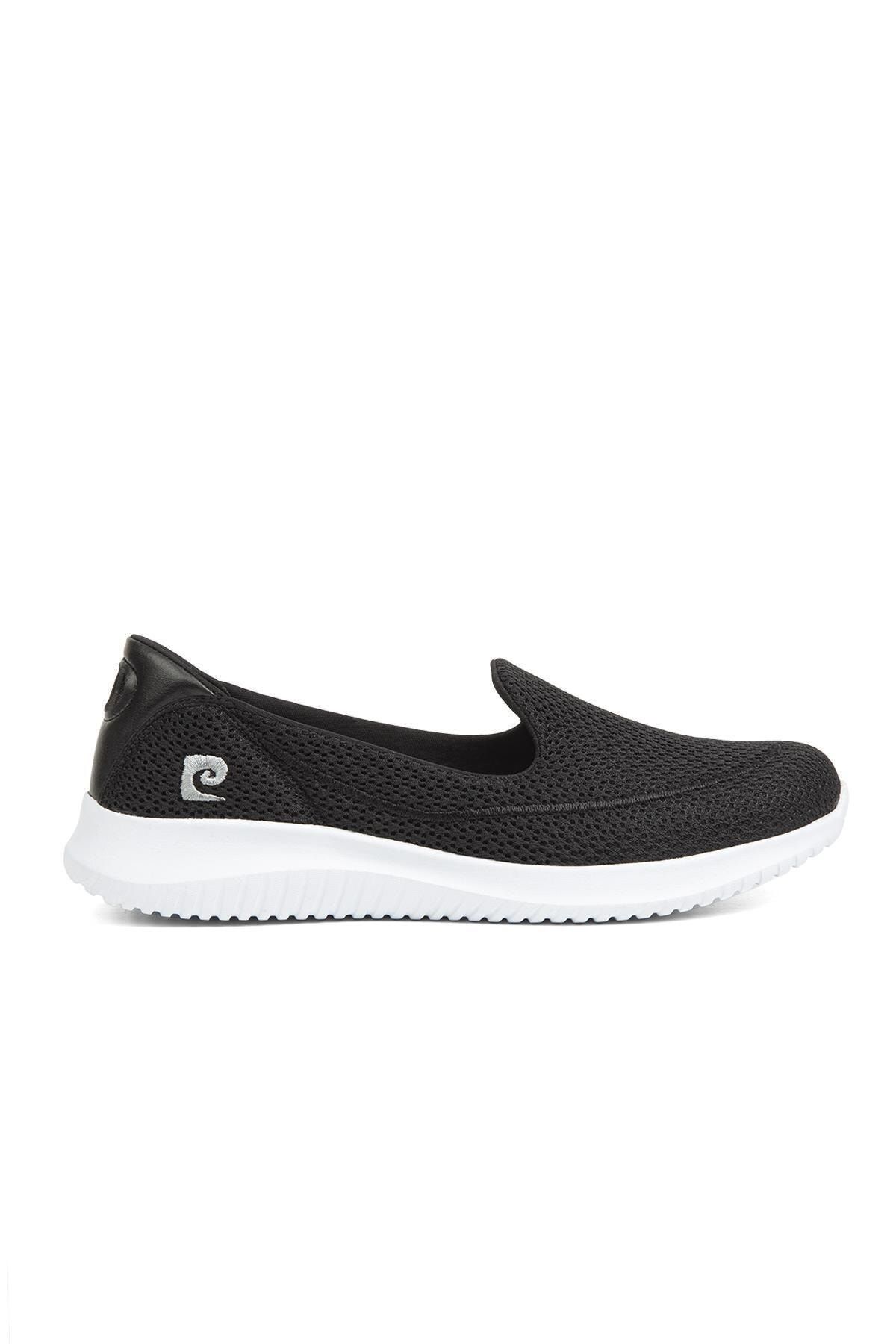 Pierre Cardin Günlük Bağcıksız Kadın Spor Ayakkabı Sneaker Siyah Beyaz