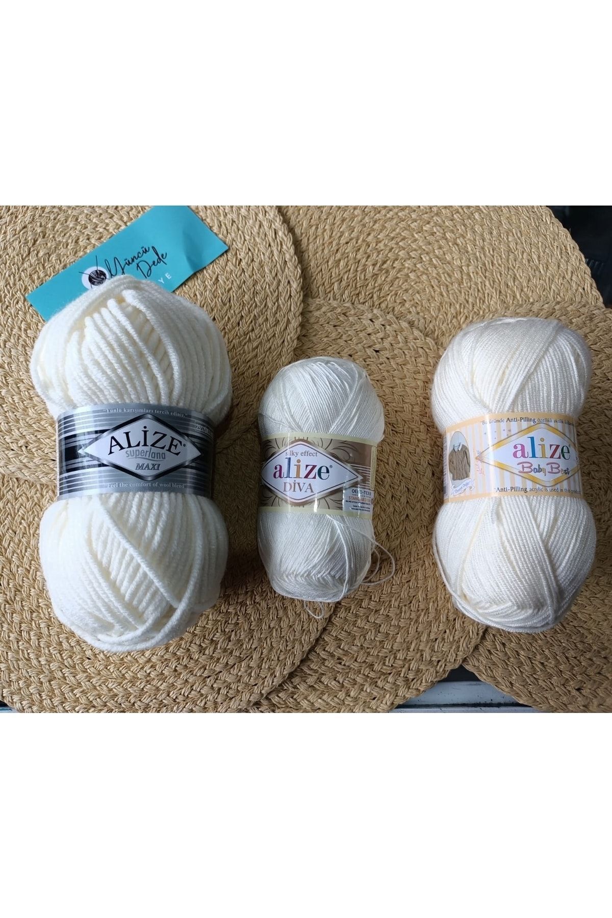 Alize-Diva Mercerize 453 North Sea (IT IS SMALLER IN SIZE THAN WOOL KNITTING YARNS.) 7