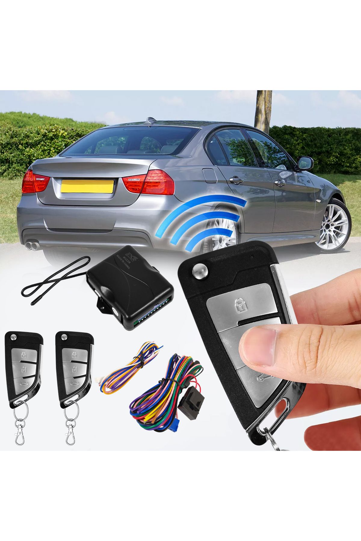 3XR-Car Keyless Entry System Central Locking Remote System with Enhanced Security and Universal Fit 7