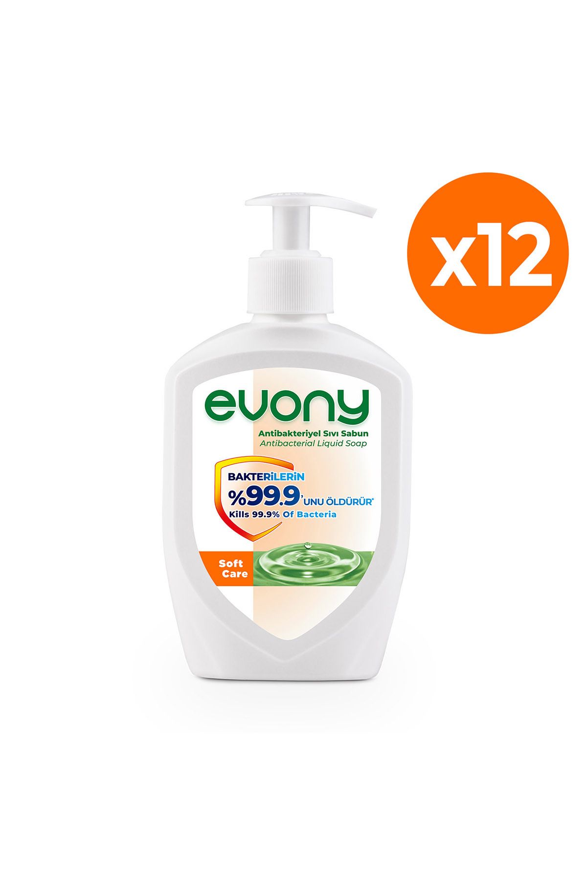 صابون مایع Soft Care 300ml 12 عدد (1 جعبه) Evony