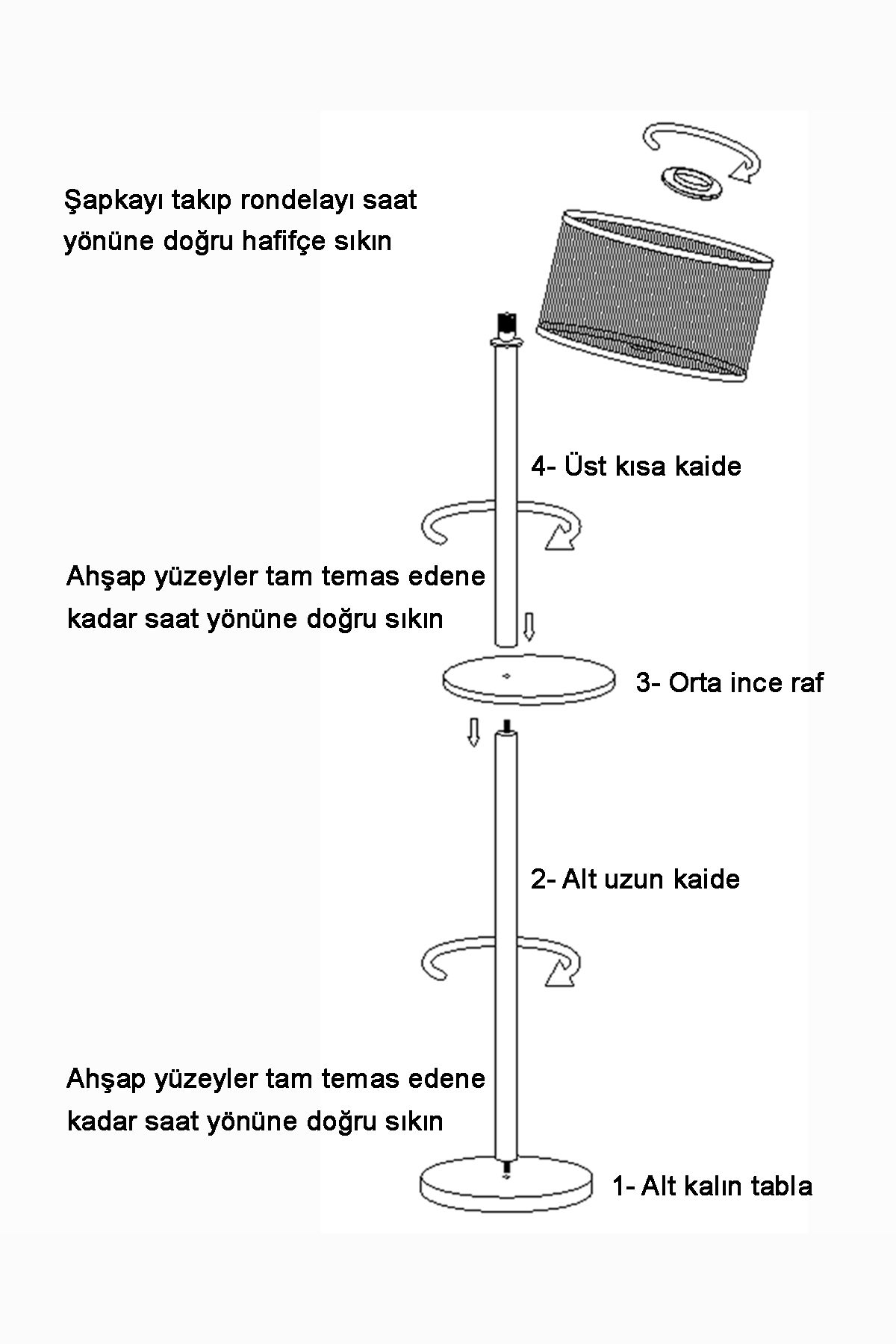 Rustik Serisi Yedikule Bambu Ahşap Lambader 101-150 Tek Ayaklı E27 Ahşap Kahverengi - 3