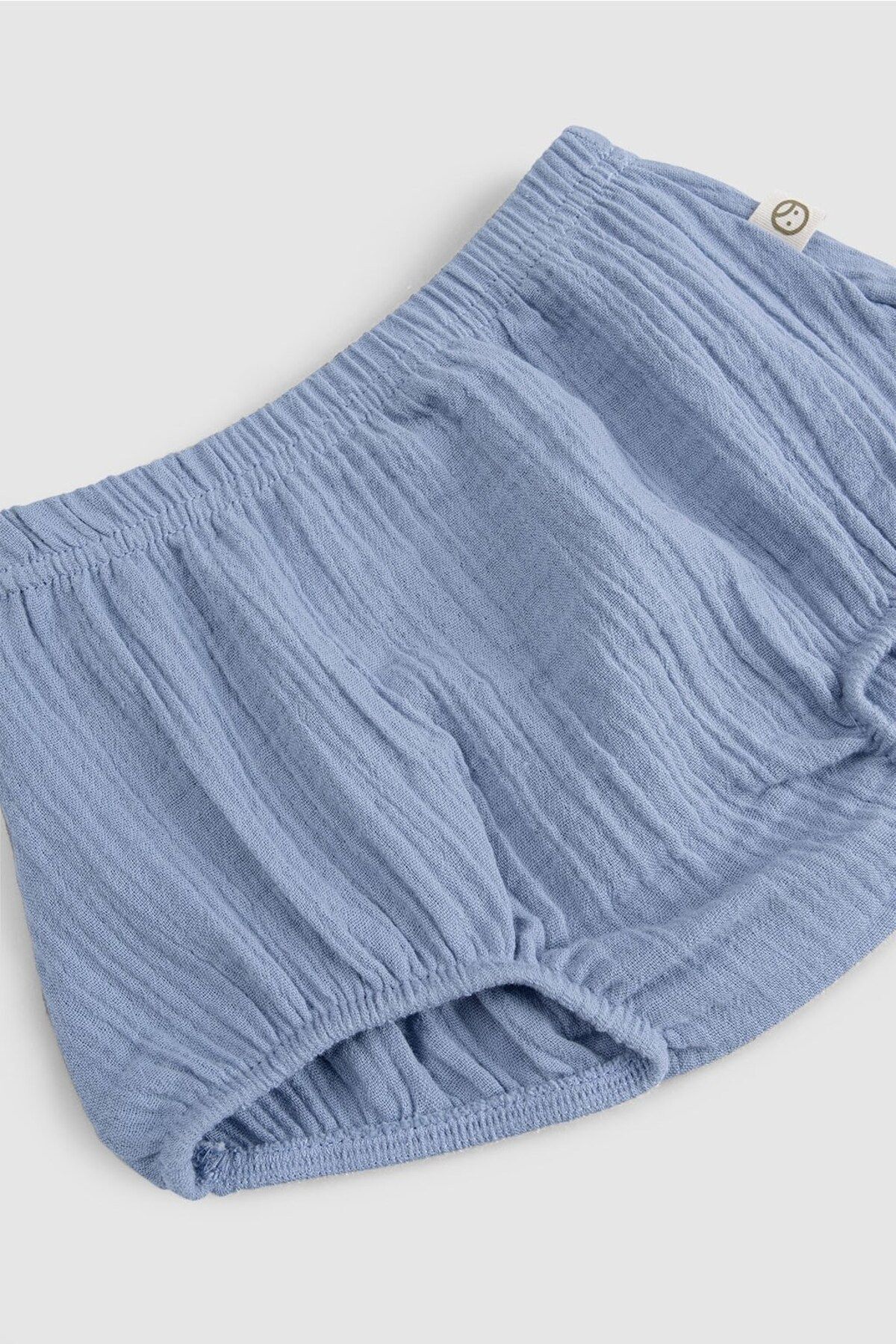 Little Gusto Organik Pamuk Müslin Bebek Mavi Bloomer (Külot) fotoğrafı 3 (önizleme)