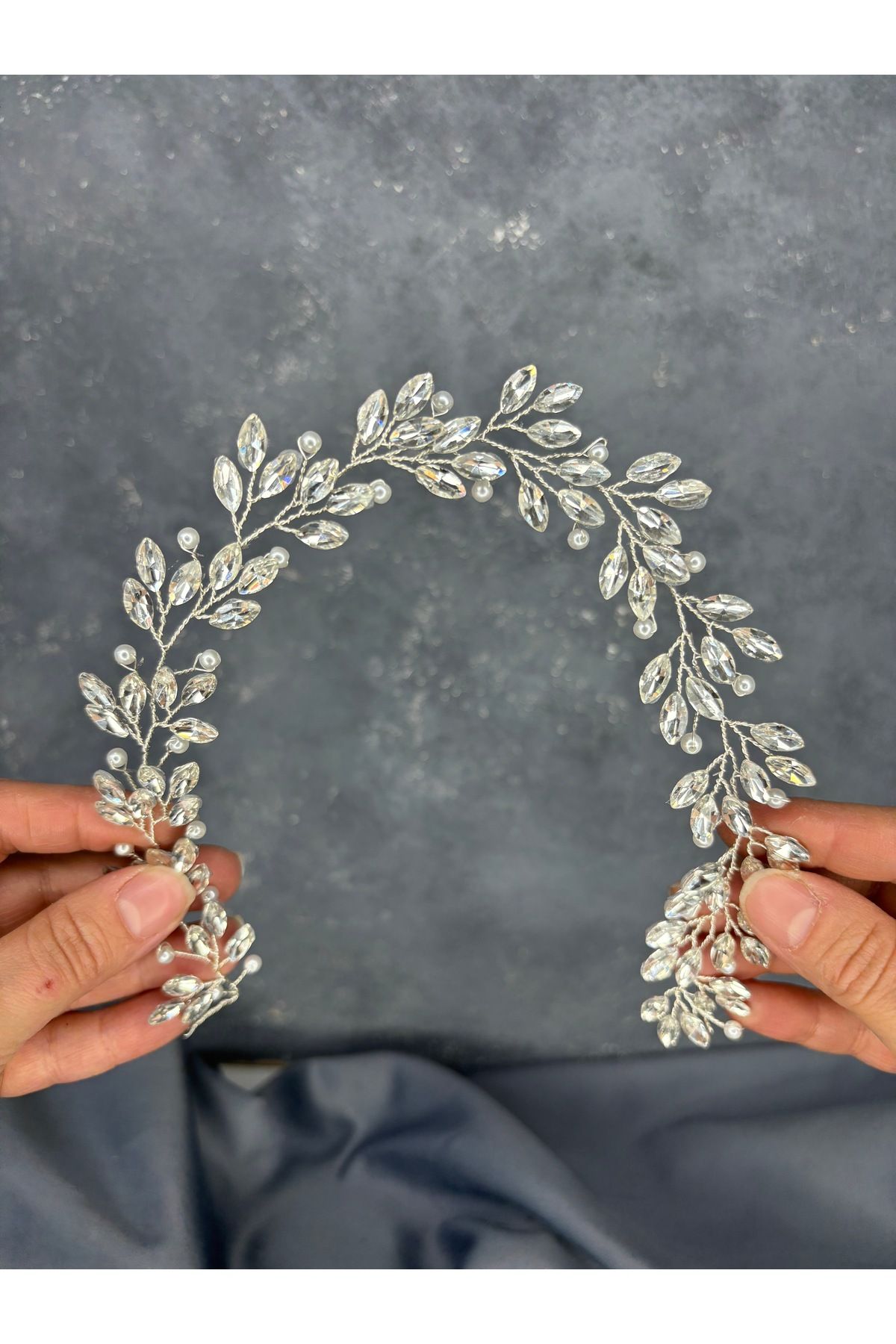 Hayalperest boncuk-Salla Special Design Bridal Henna Crown Hair Accessory 6