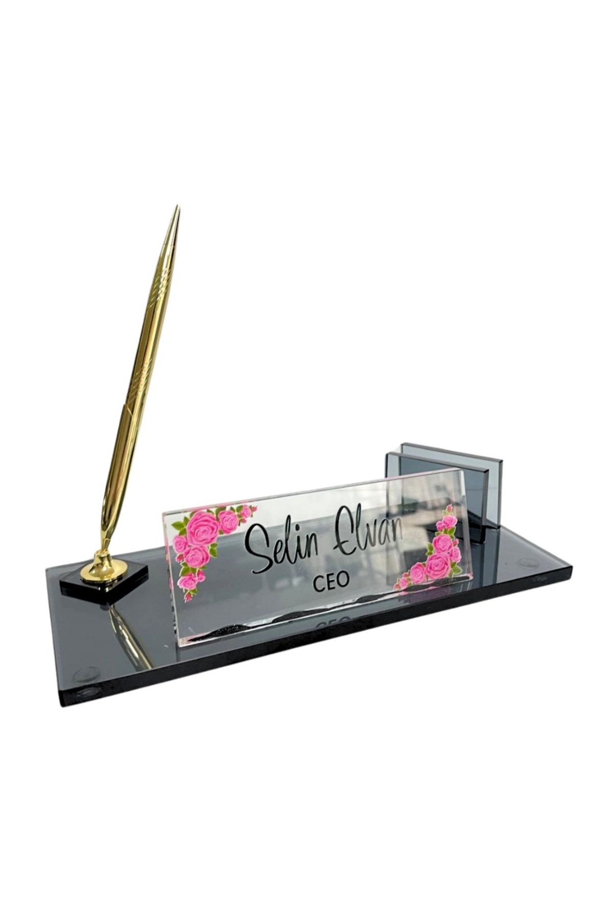 Suba Kristal Kişiye Özel Premium Uv Baskılı Kristal Masa İsimliği