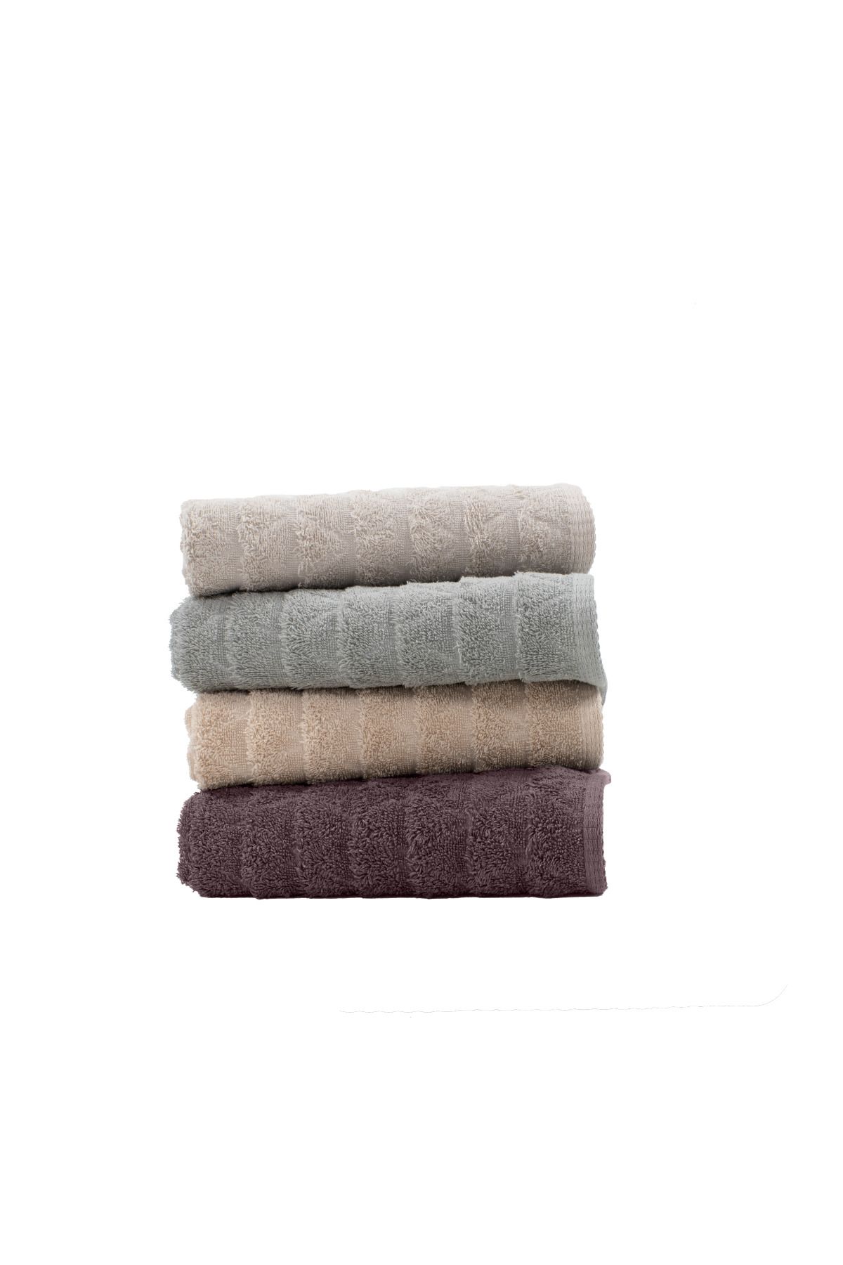 Class Home Collection-Set 2 Prosoape Absorbante, 100% Bumbac Jacquard, 390 GSM, 50x100 cm + 70x140 cm, Mermin, Bej 6