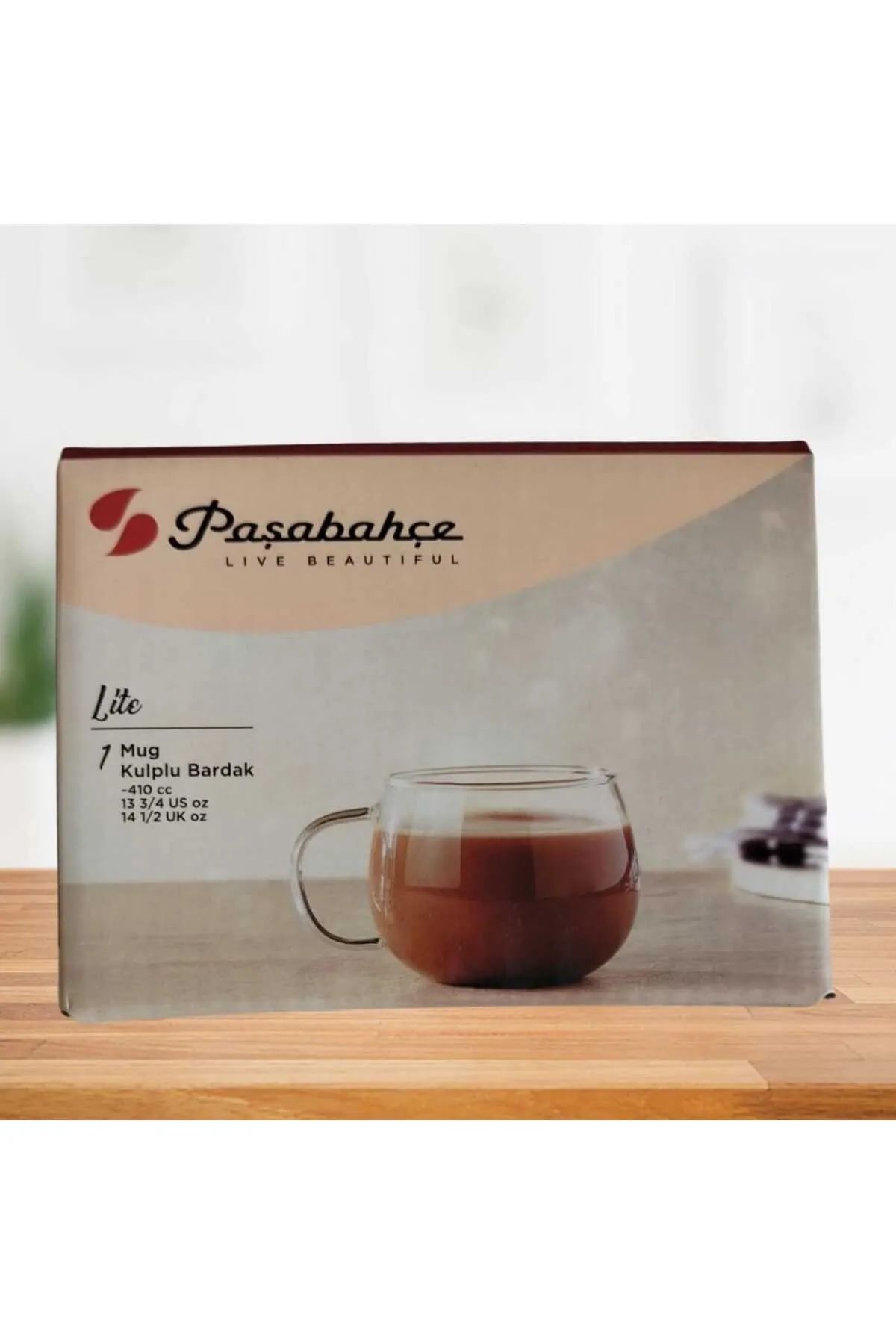 Paşabahçe-D00006 Lite Borosilicate 6-Piece Mug Set with Handle 410 Cc 3