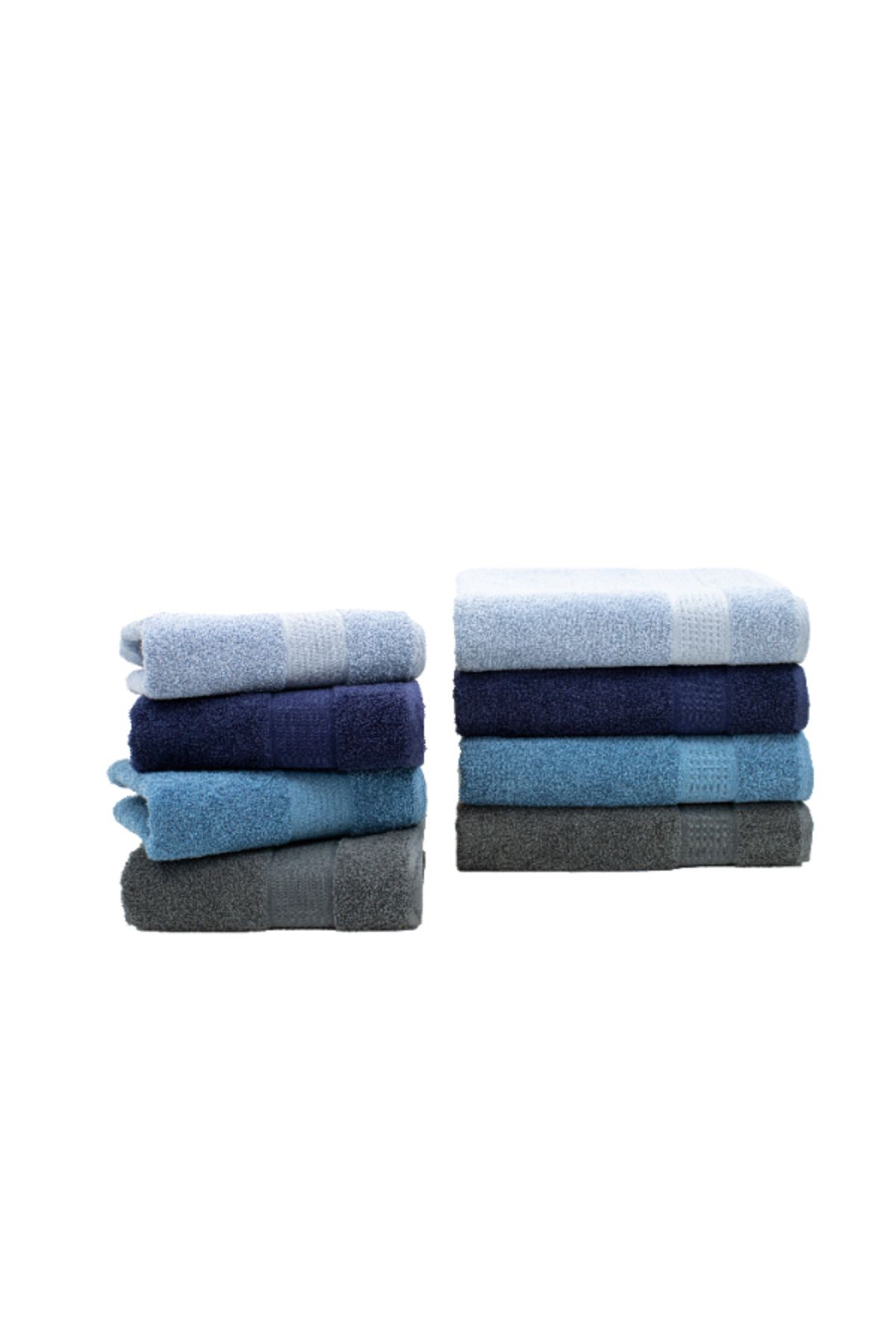 Class Home Collection-Set of 2 absorbent towels, 100% Cotton, 480 gsm density, 50x100 cm + 70x140 cm, Hermagoras, Petrol 6