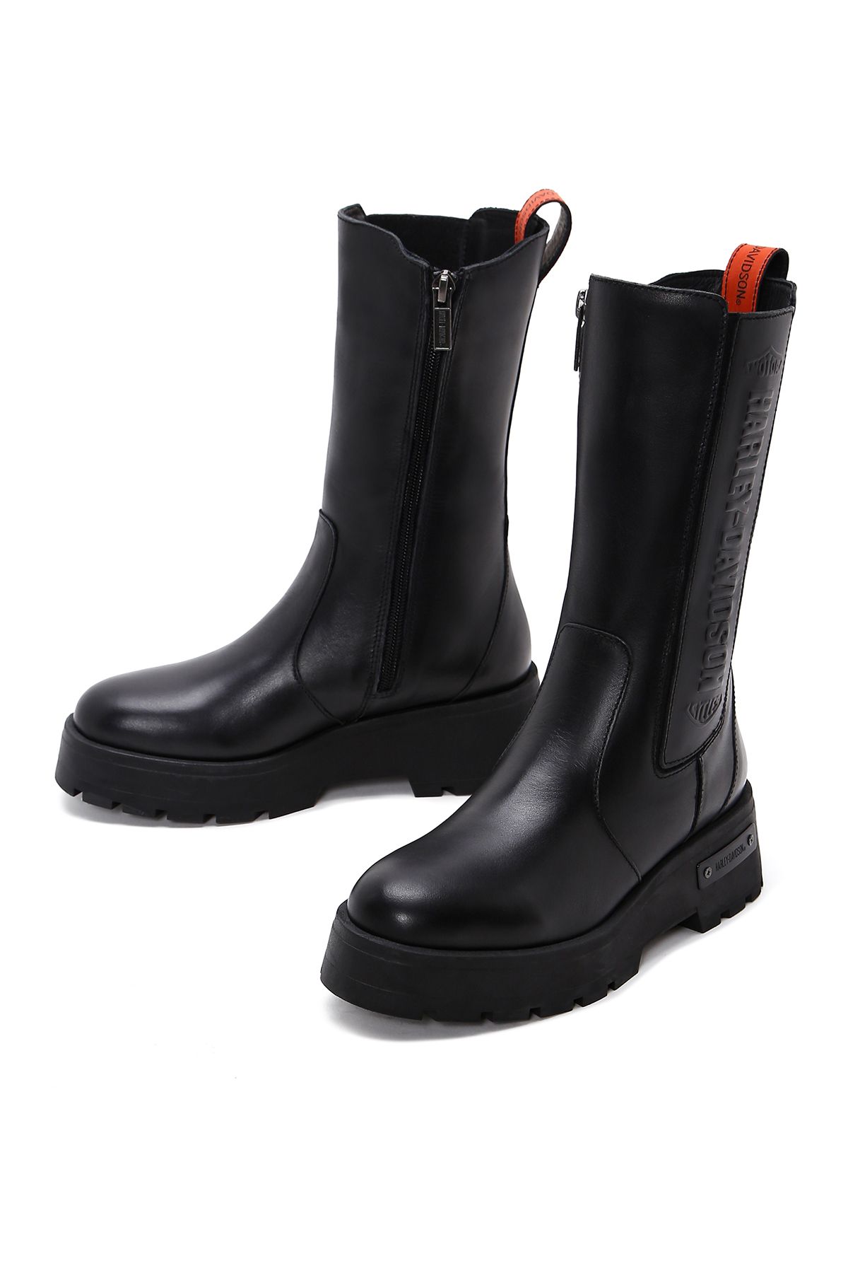 Harley Davidson-Cizme Chelsea din piele Angela negre de damă 021z 100626 3