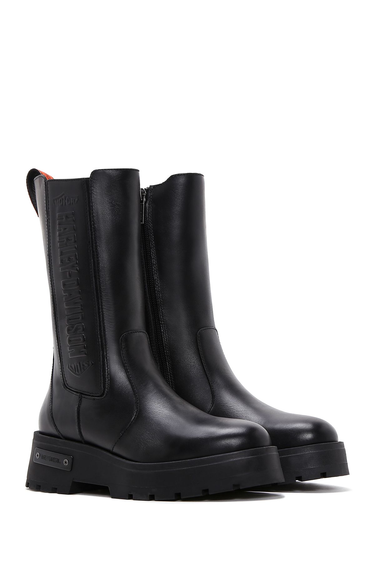Harley Davidson-Cizme Chelsea din piele Angela negre de damă 021z 100626 4