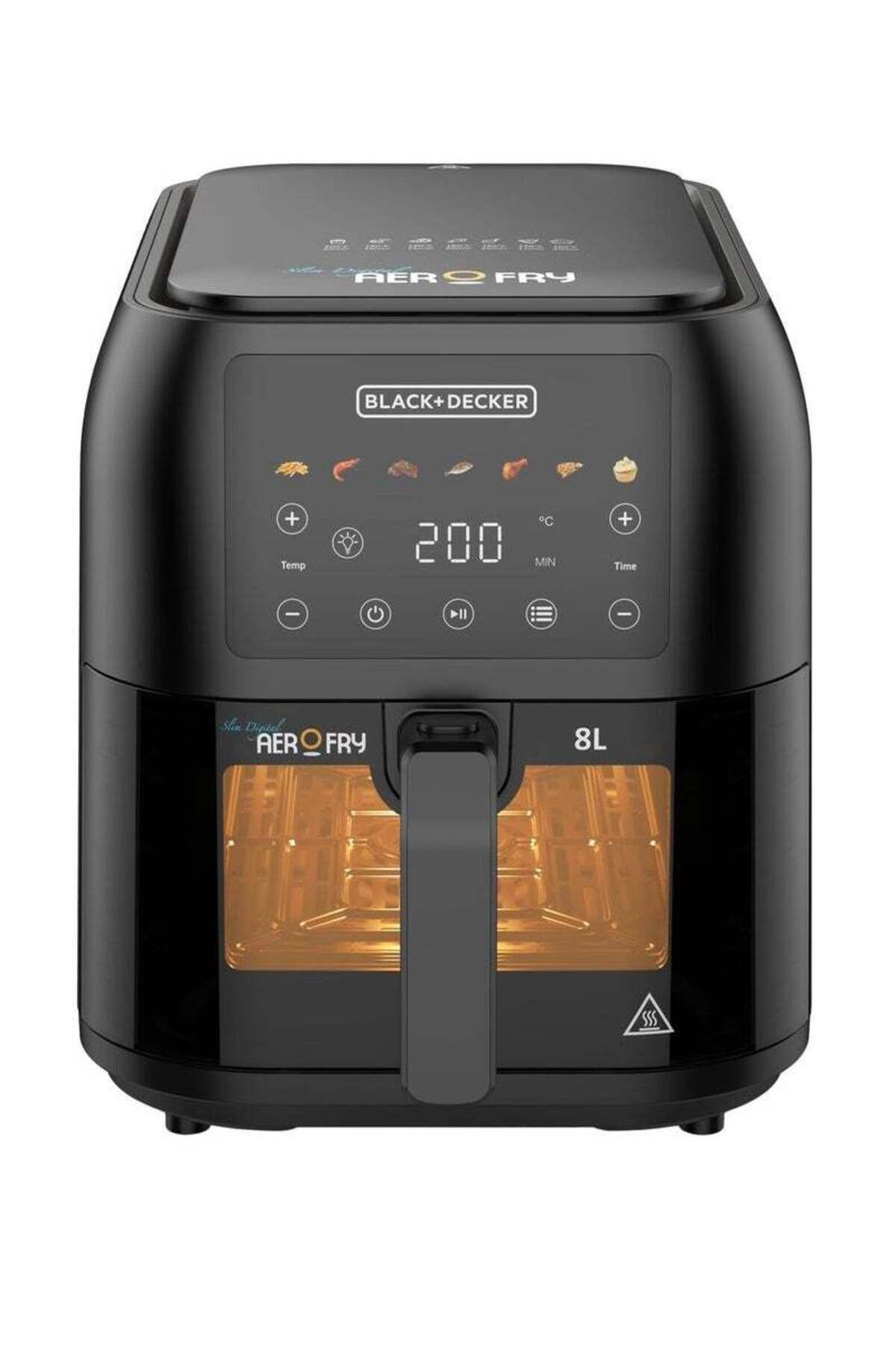 Black&Decker-BLACK+DECKER Air Fryer, 1700W, 8L Large Capacity, Digital Touch Control, 7 Preset Functions 3