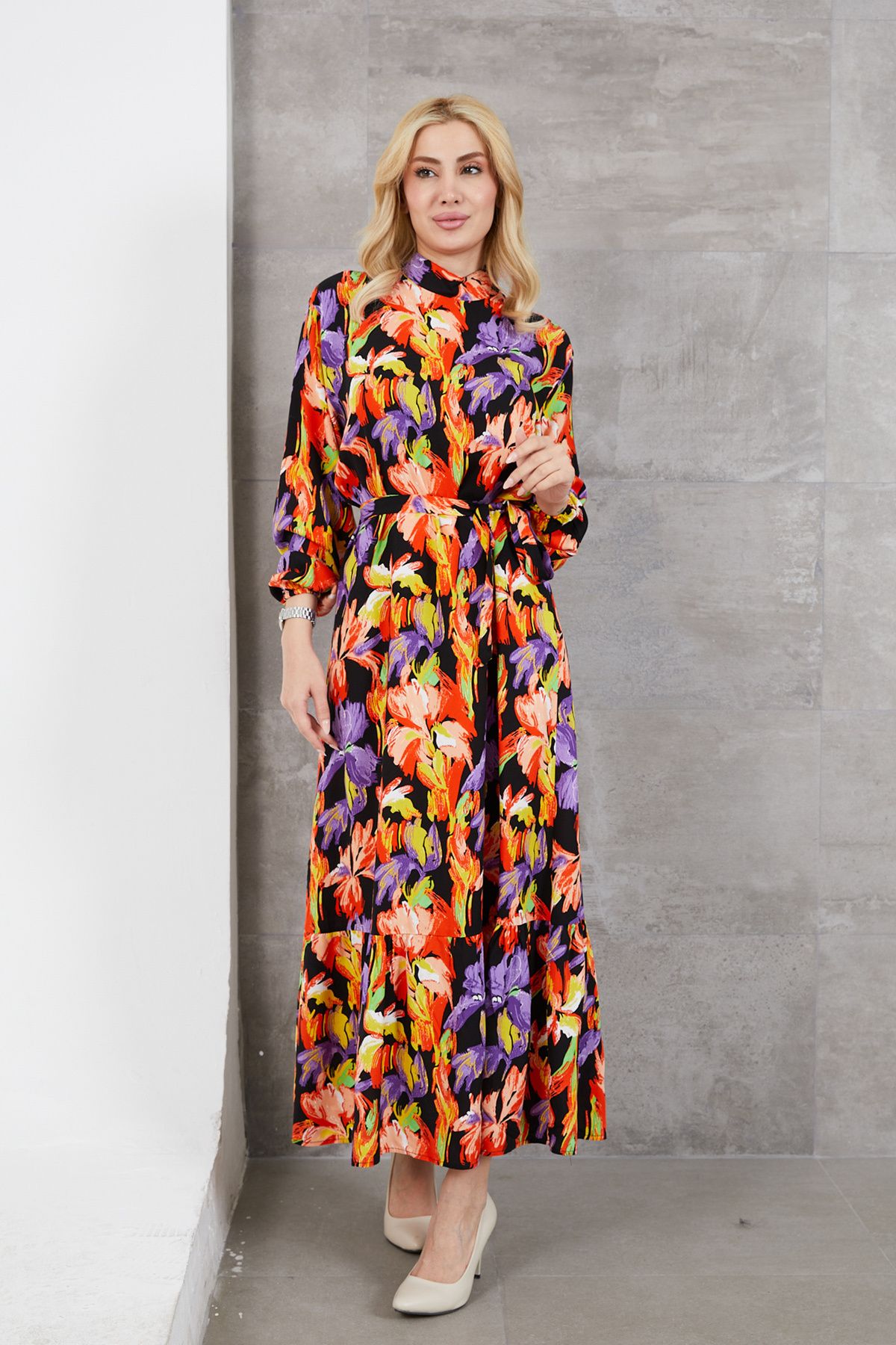 DPARİS Rochie Cu Molan De Flori Femeie - 48–50