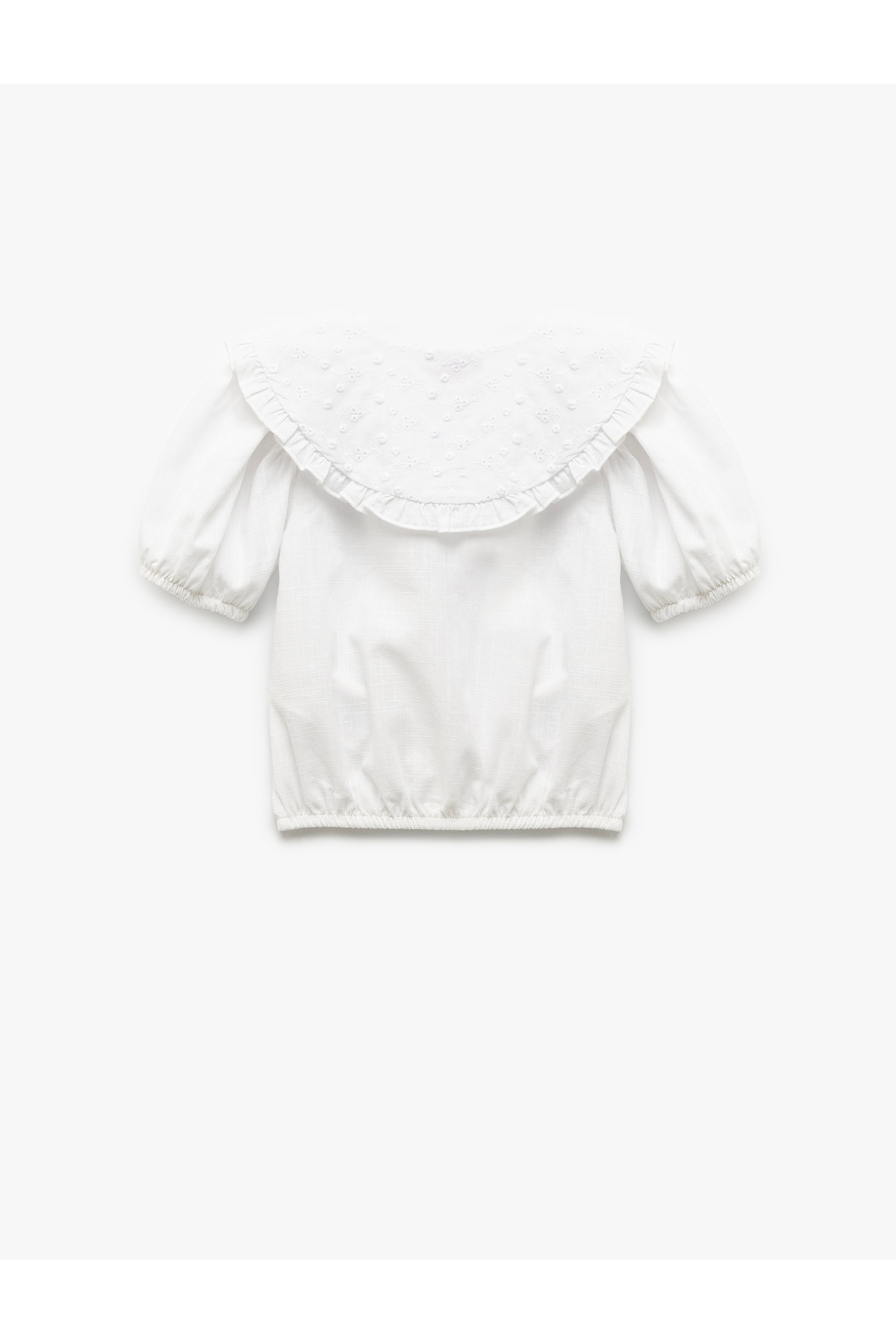 Koton Brodeli Kısa Kollu Pamuklu Bebe Yaka Gömlek fotoğrafı 2 (önizleme)