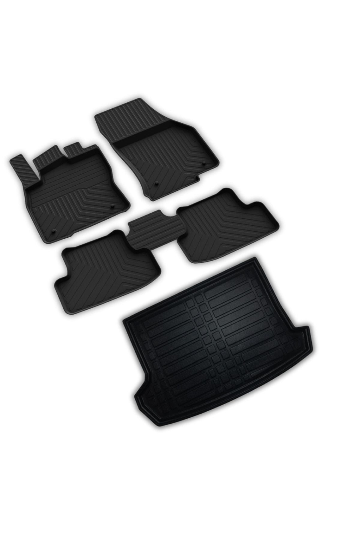ferrous autoaccessories Volkswagen T-Roc Ferrous 4D Paspas ve Üst 3D Bagaj Havuzu 2019 ve Üstü
