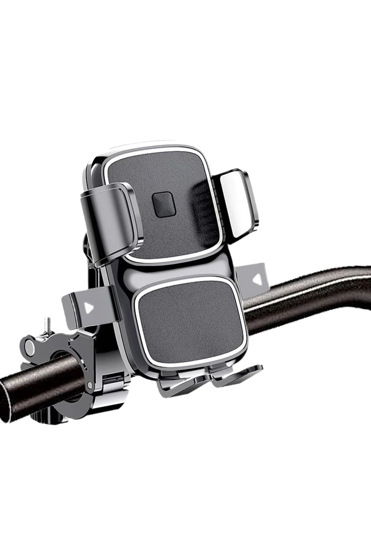 EXENAR Motosiklet Bisiklet Scooter Telefon Tutucu 360 Derece Dönebilen Dikiz Ayna Tutucu Otomatik Kilitleme