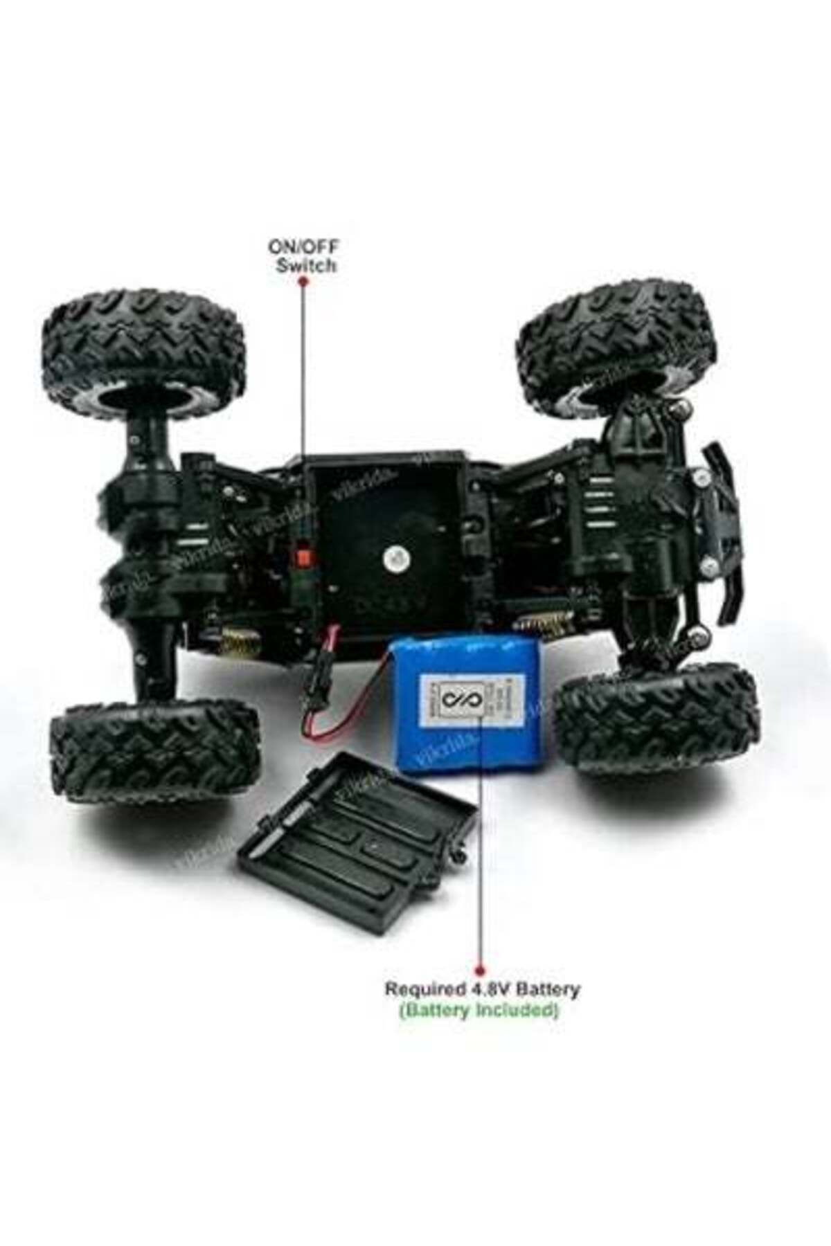 HALAMODO-Remote Control Car 2.4GHz High Speed RC Cars Toys 1:16 Monster RC Truck Off Road Vehicle All Terrain 4