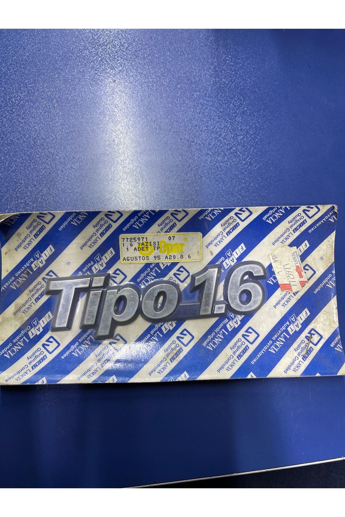 OPAR Tipo 1.6 yazısı 7725971