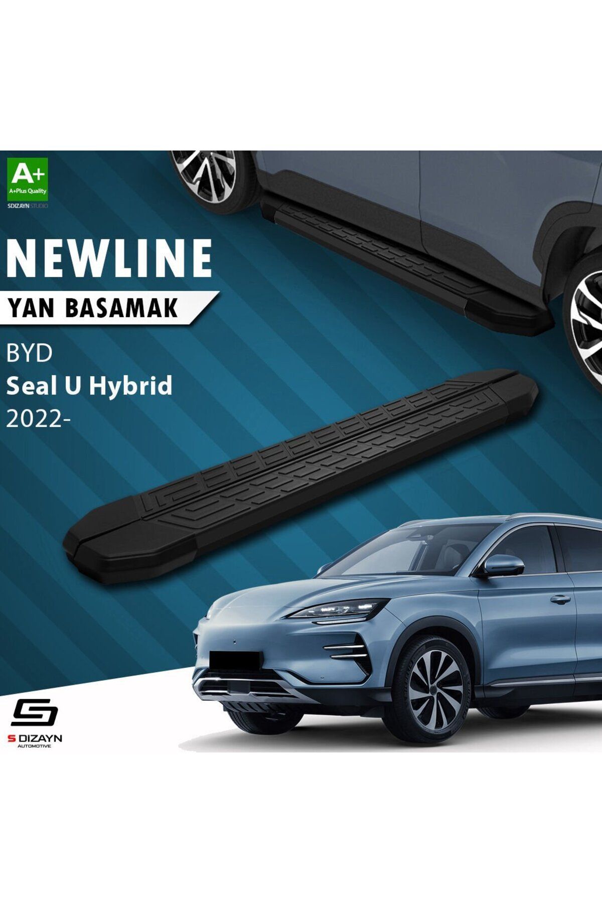 Drs Tuning S-Dizayn BYD Seal U Hybrid NewLine Siyah Yan Basamak 193 Cm 2022 Üzeri A+ Kalite