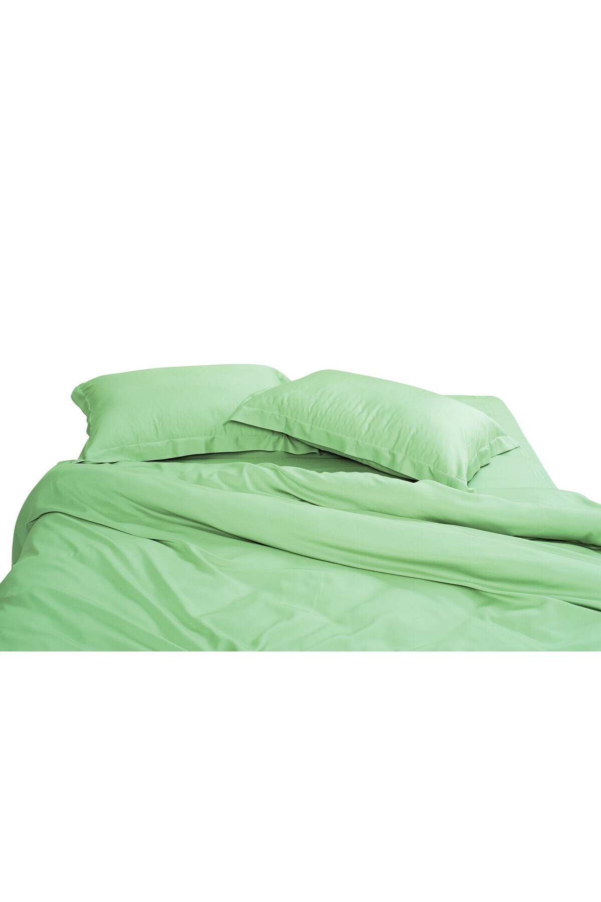 Green Future-Bed linen, 2 persons, 100% Bamboo, 6 pieces, 200x220 cm, Green/Ivory 6