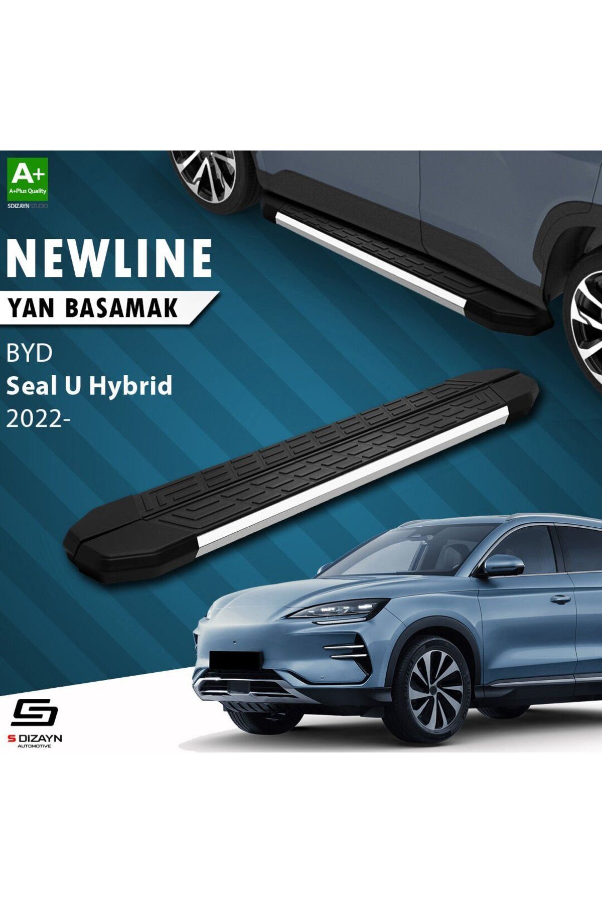 Drs Tuning S-Dizayn BYD Seal U Hybrid NewLine Krom Yan Basamak 193 Cm 2022 Üzeri A+ Kalite