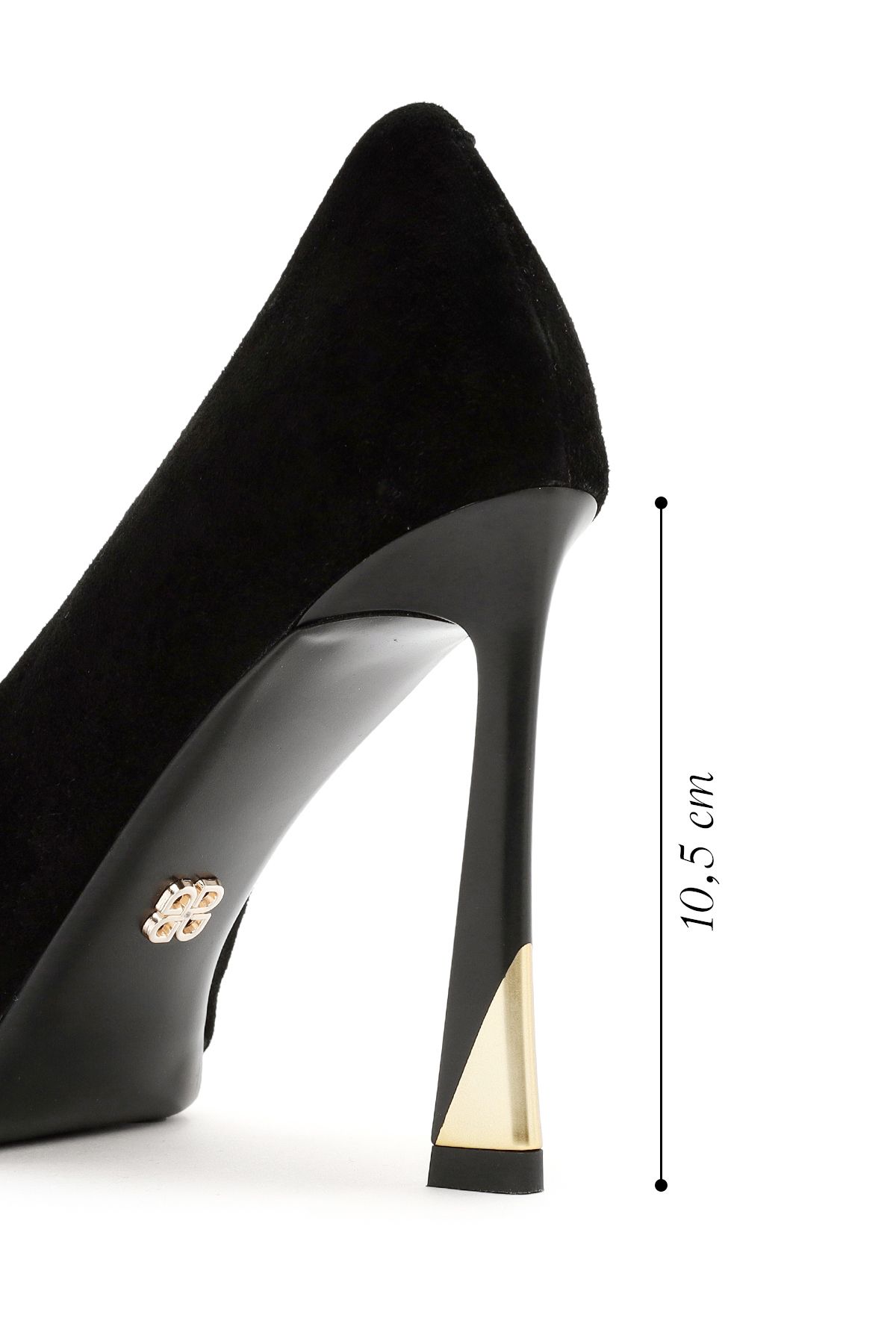 Derimod-Stiletto din piele de piele intoarsa cu toc inalt pentru femei 24WFD 490110 2