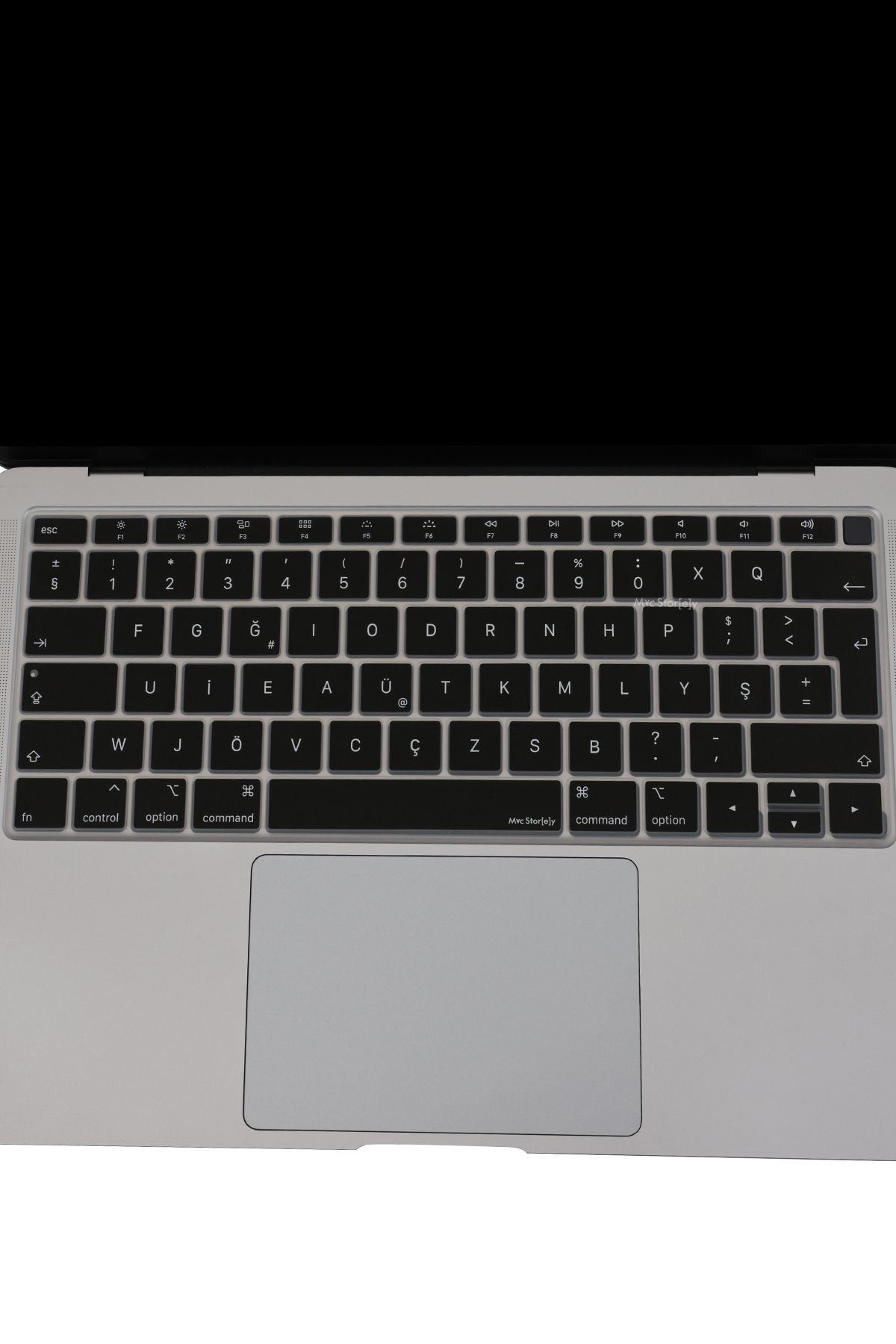 Mcstorey-F Keyboard MacBook Air M1 13Inch Case with Touchid Typewritten Letter Printed Compatible with A2337 A2179 A1932 6