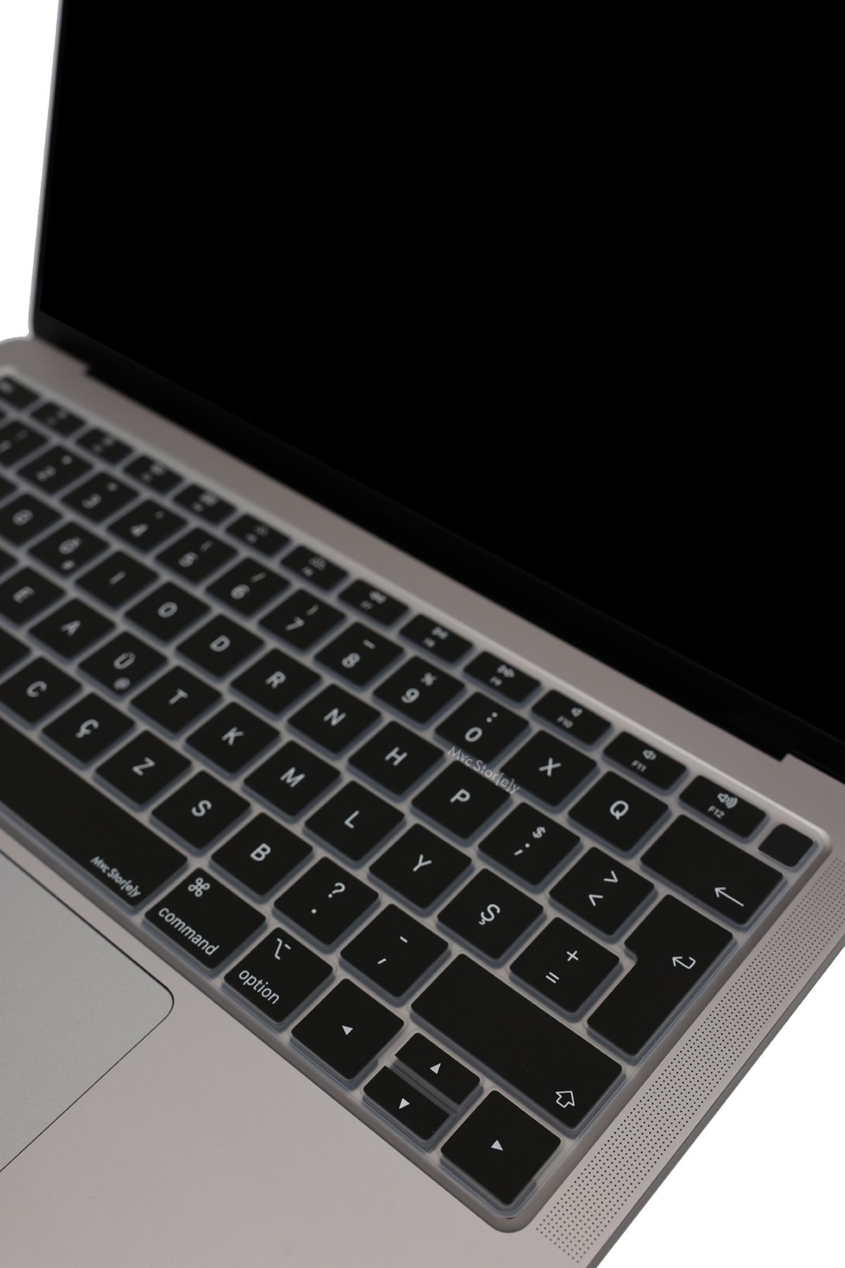 Mcstorey-F Keyboard MacBook Air M1 13Inch Case with Touchid Typewritten Letter Printed Compatible with A2337 A2179 A1932 5