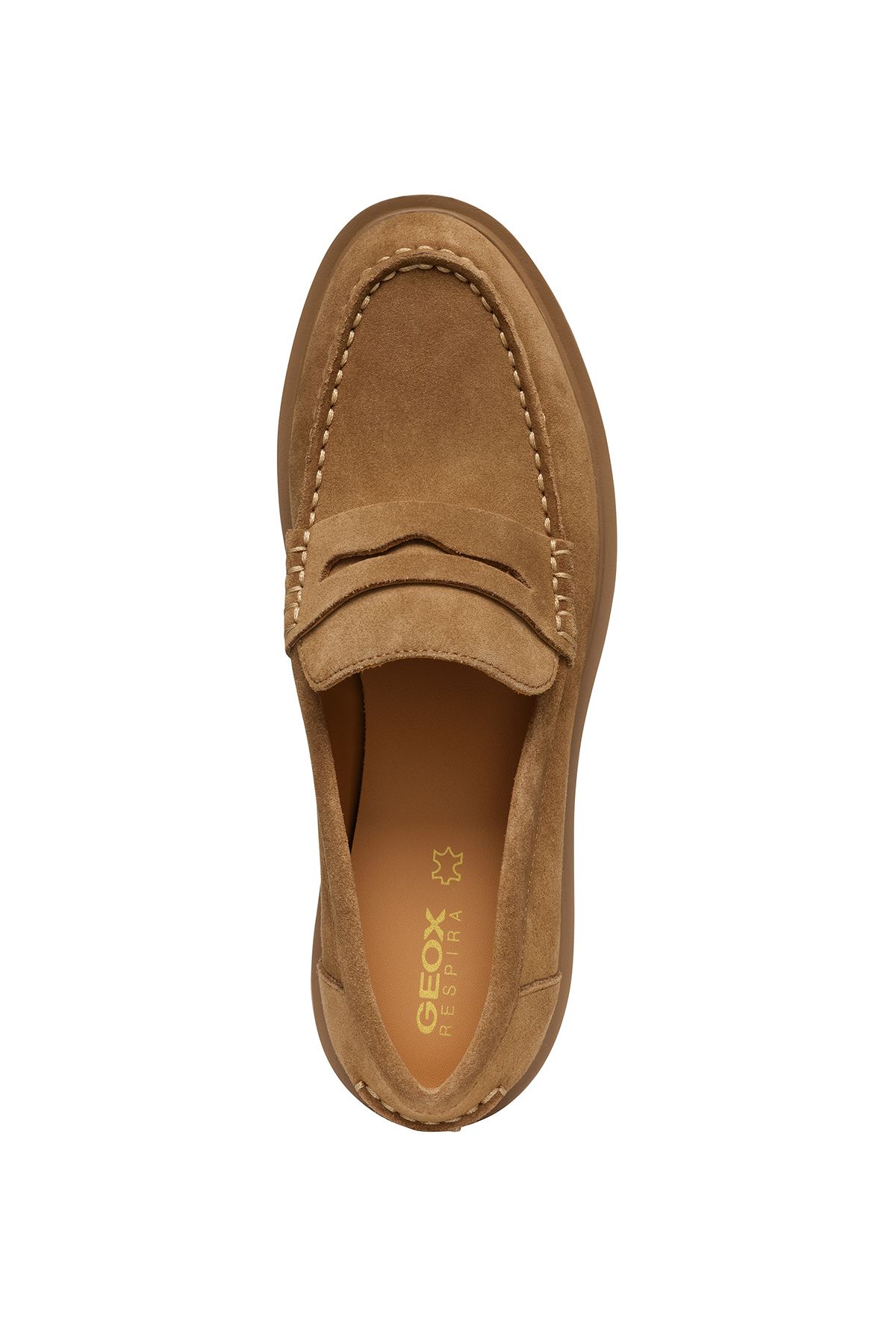 Geox-Loafer pentru femei din piele intoarsa maronie - Spherica Ec1, D25QRA00022C6372 6