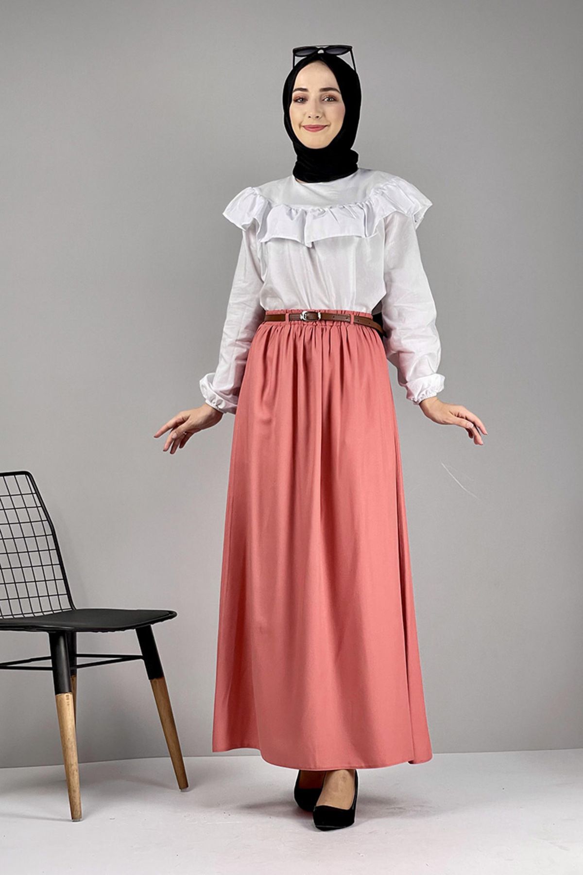 EPSWorld Moda Çizgi Etek
