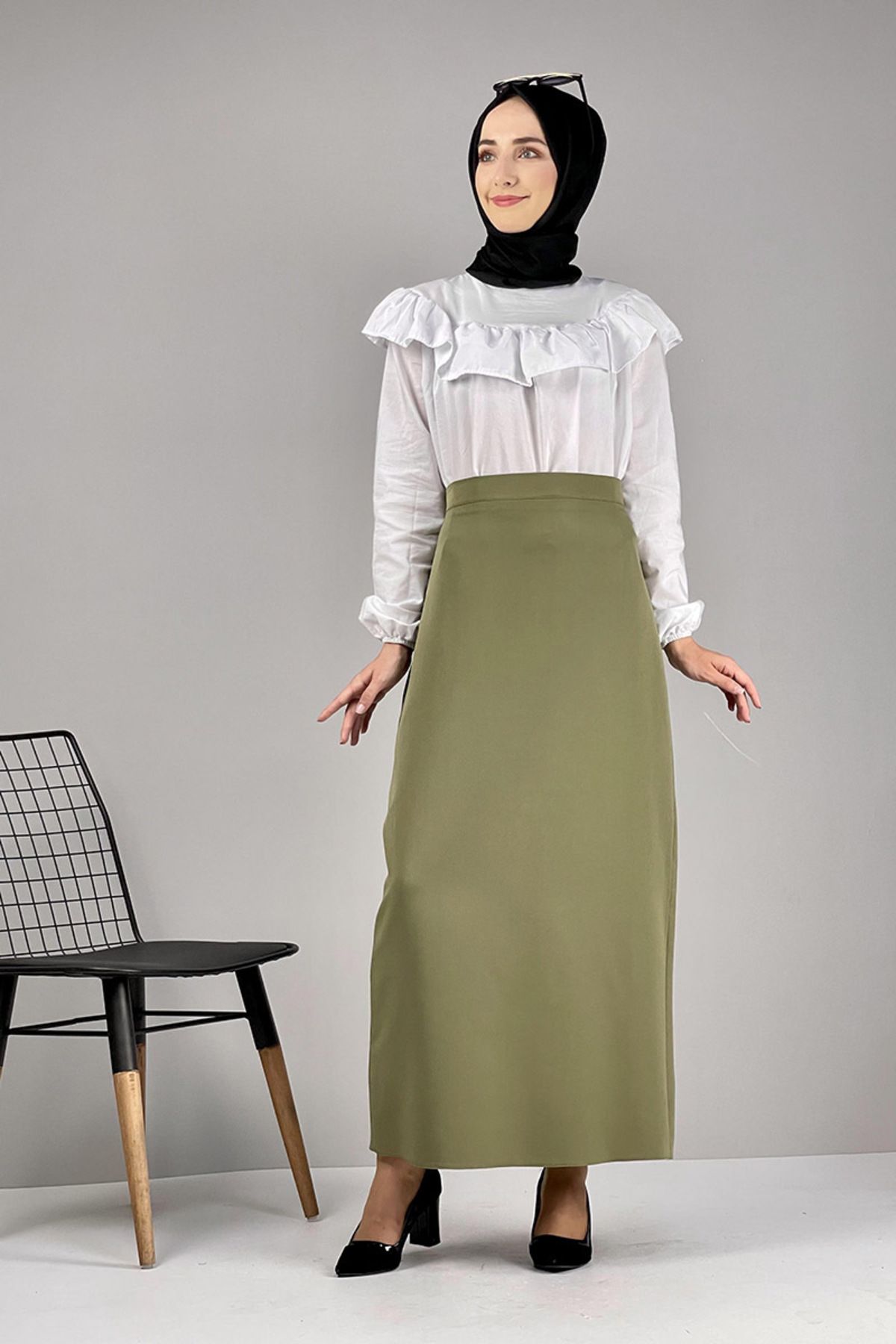 EPSWorld Moda Çizgi Etek