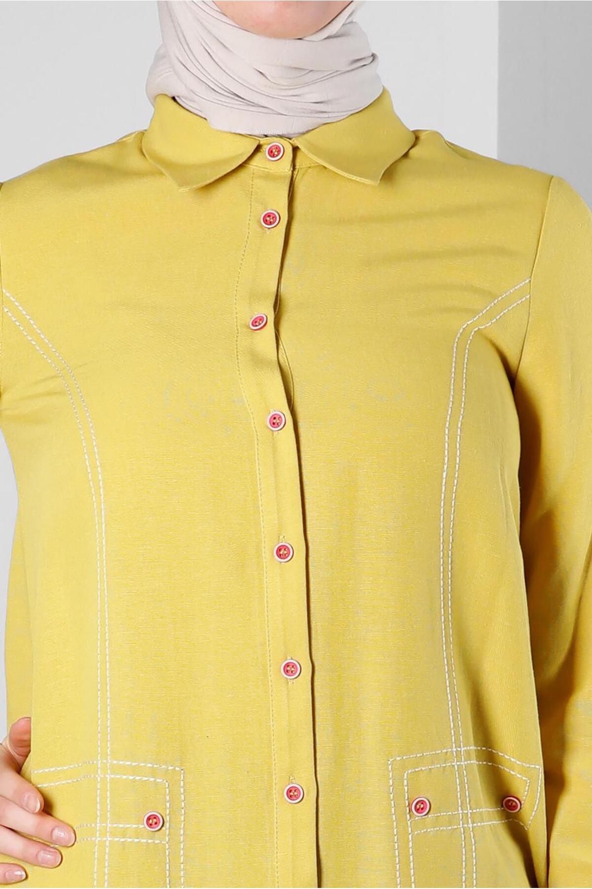 Alvina-STITCH DETAILED SHIRT TUNIC 43605 4
