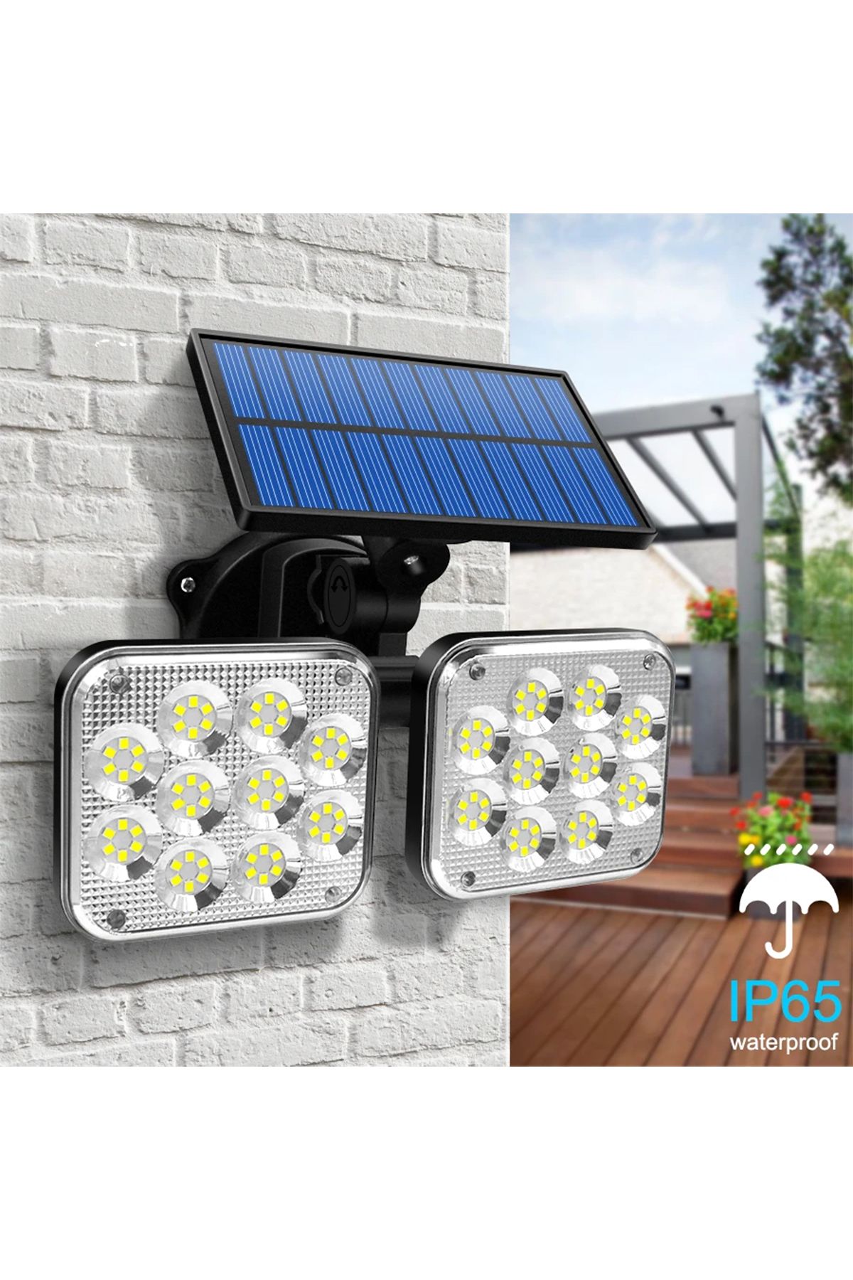 Generic-ضوء استشعار الطاقة الشمسية مع 120 مصباح LED SMD، وكشف الحركة PIR، و3 أوضاع إضاءة 2