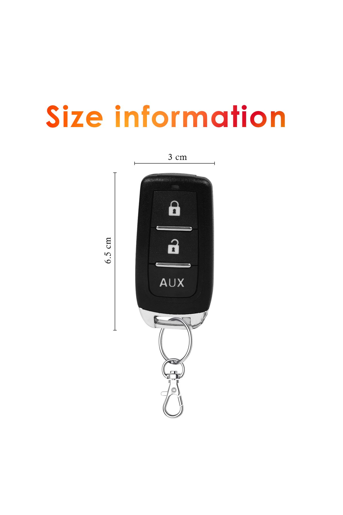 3XR-Car Keyless Entry System – Remote Lock/Unlock, Trunk Release, Window Closer, Universal, Light Flash 2