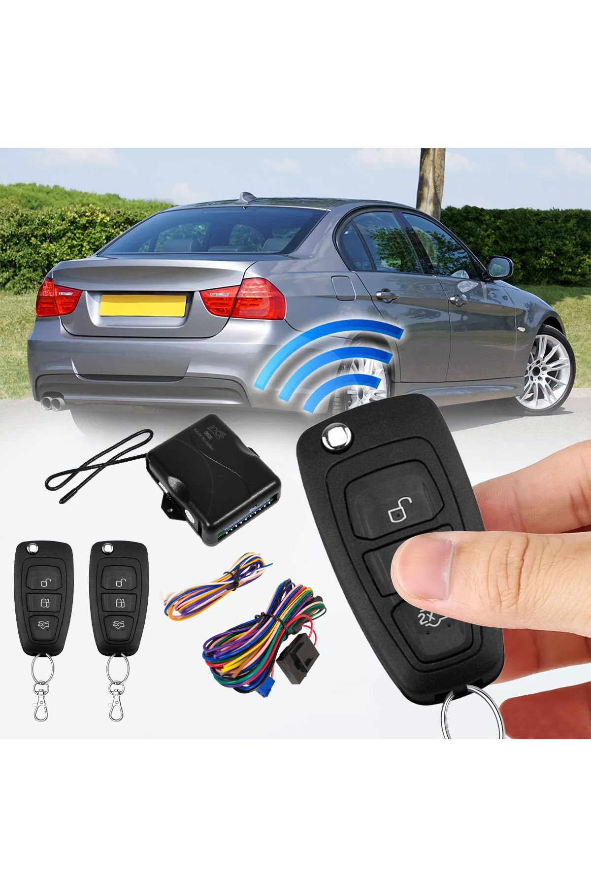 3XR-Car Keyless Entry – Lock/Unlock, Trunk Release, Window Closer, Universal, Light Flash, Car Search 6