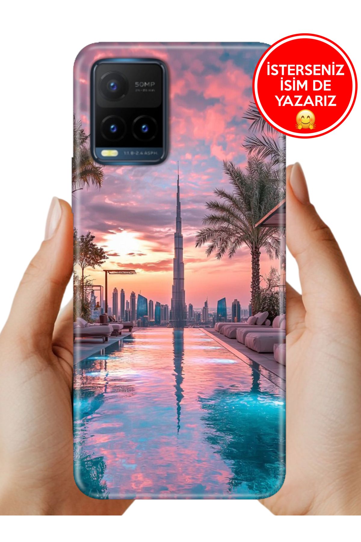 Cekuonline Vivo Y21s Y32 Y33S Kılıf Baskılı Life Style Kapak Silikon Luxury Dubai