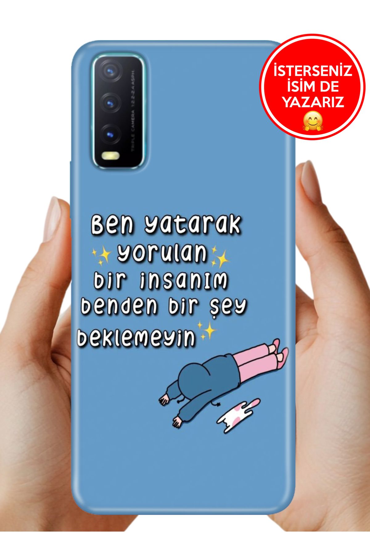 Cekuonline Vivo Y11s Y20 Y20S Kılıf Baskılı Life Style Kapak Silikon Yorgunum
