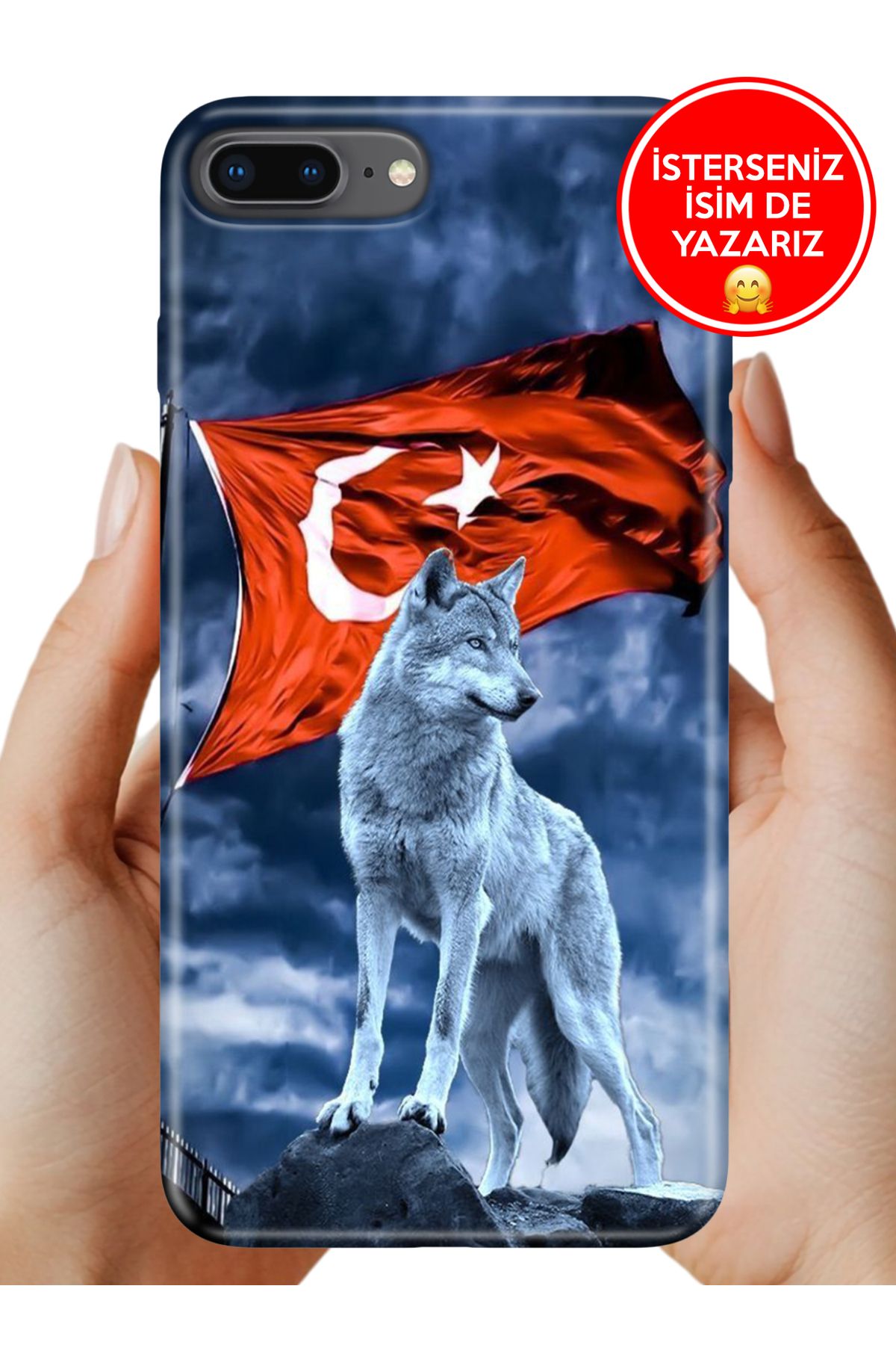 Cekuonline iPhone 7 Plus - 8 Plus Kılıf Baskılı Life Style Kapak Silikon Türk TC