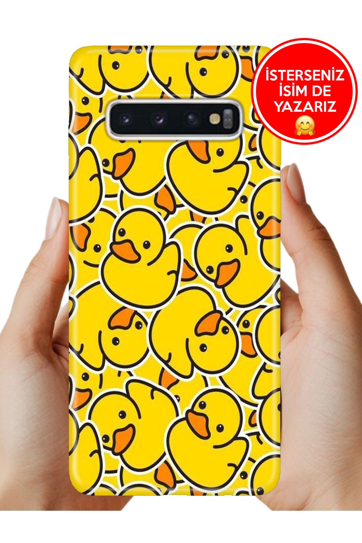 Cekuonline Samsung Galaxy S10+ Plus Kılıf Baskılı Life Style Kapak Silikon Civcivler