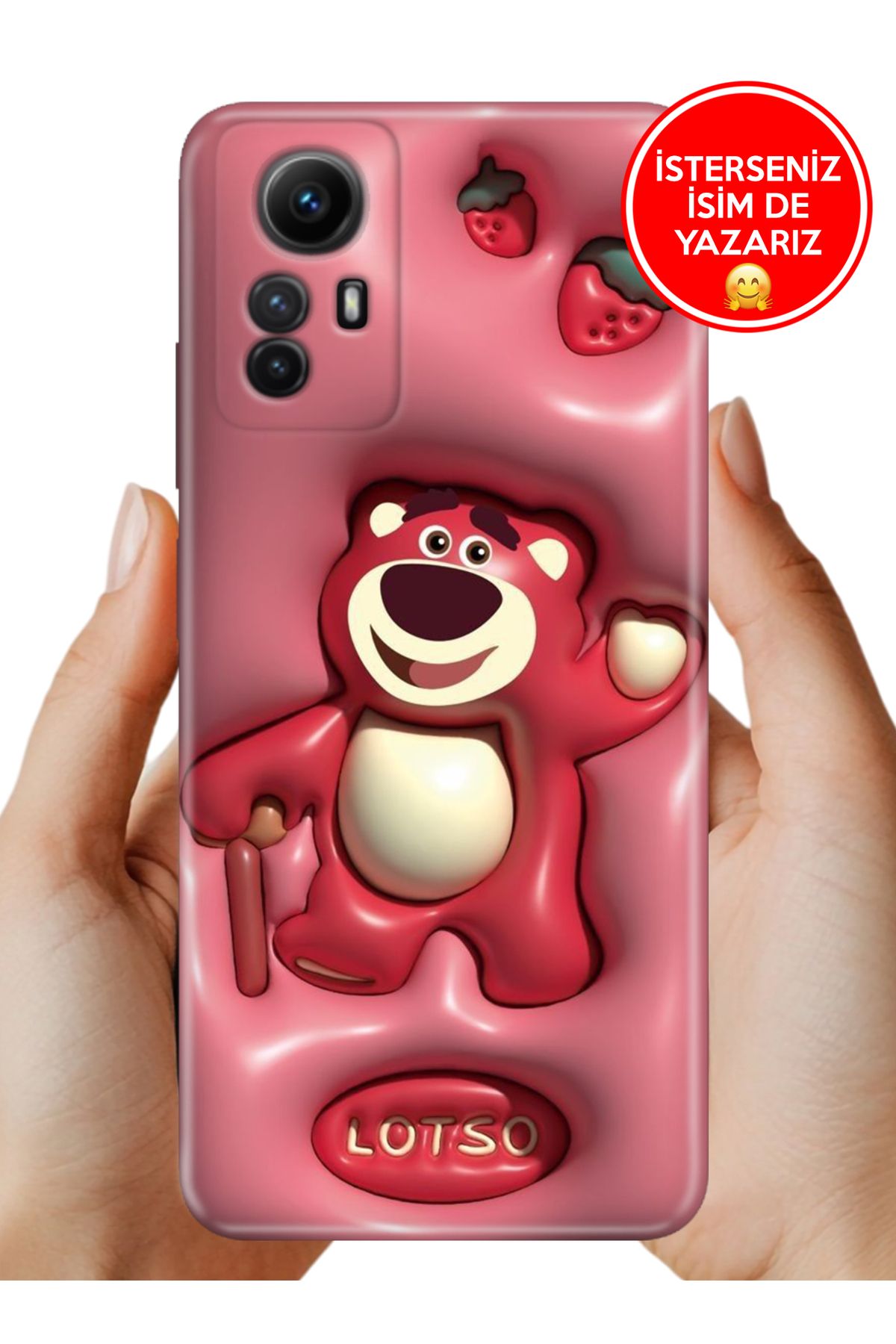 Cekuonline Xiaomi Redmi Note 12s Uyumlu  Kılıf Baskılı Life Style Kapak Silikon Lotso
