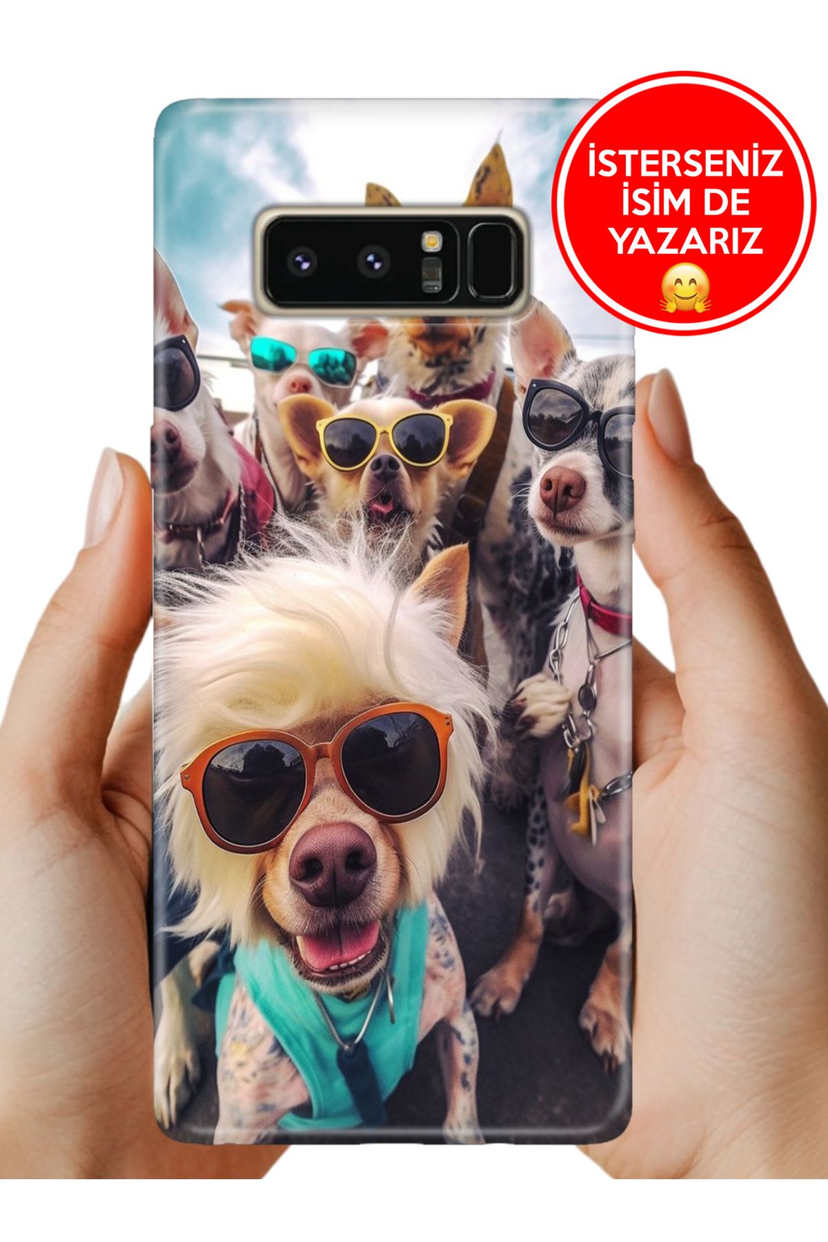 Cekuonline Galaxy Note 8 Kılıf Baskılı Life Style Kapak Silikon Motorcu Patiler