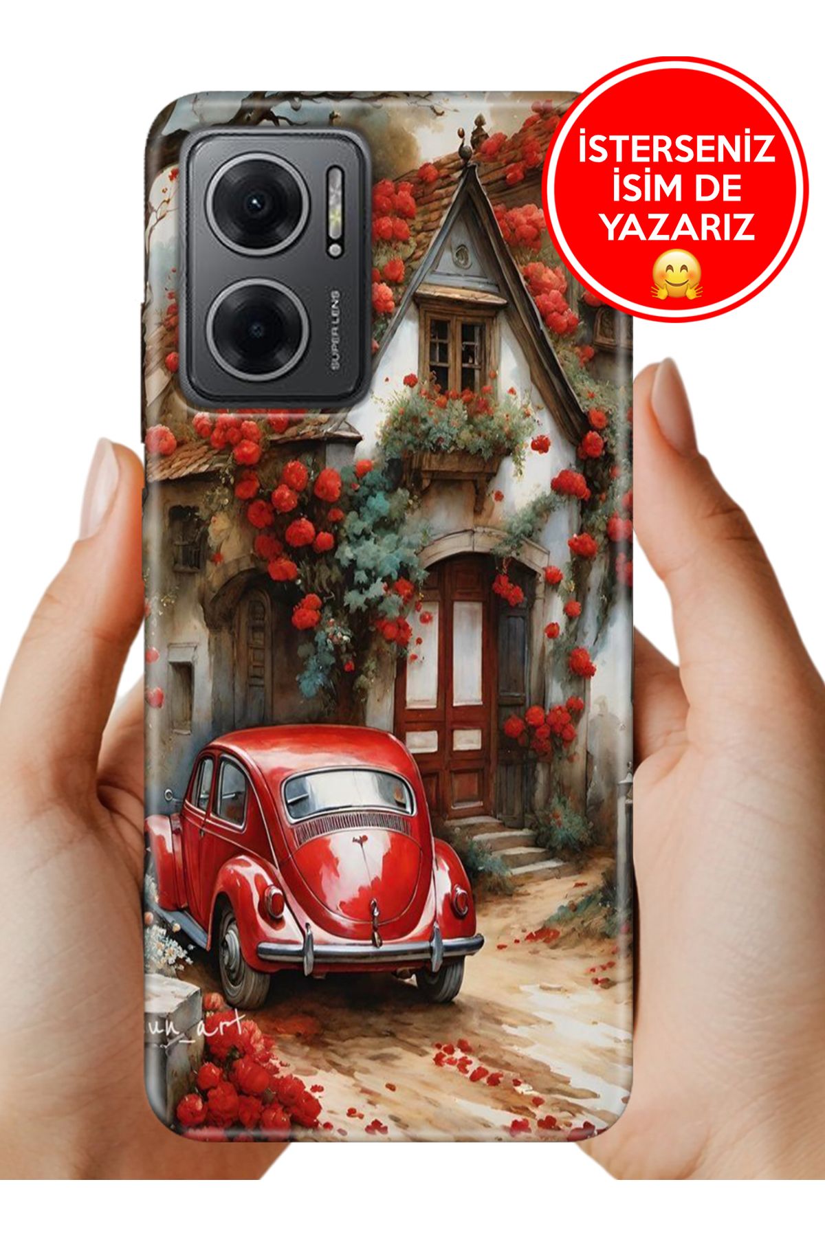 Cekuonline Redmi Note 11E Kılıf Baskılı Life Style Kapak Silikon Aşk Yuvası