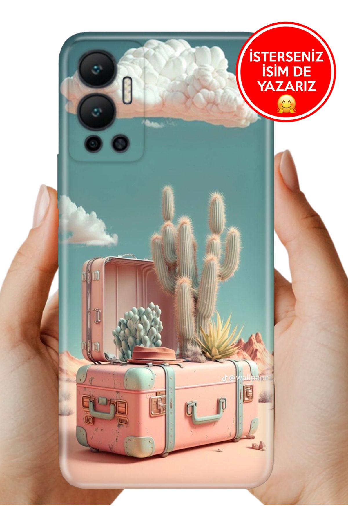Cekuonline İnfinix Hot 12 Kılıf Baskılı Life Style Kapak Silikon AdiosAmigos