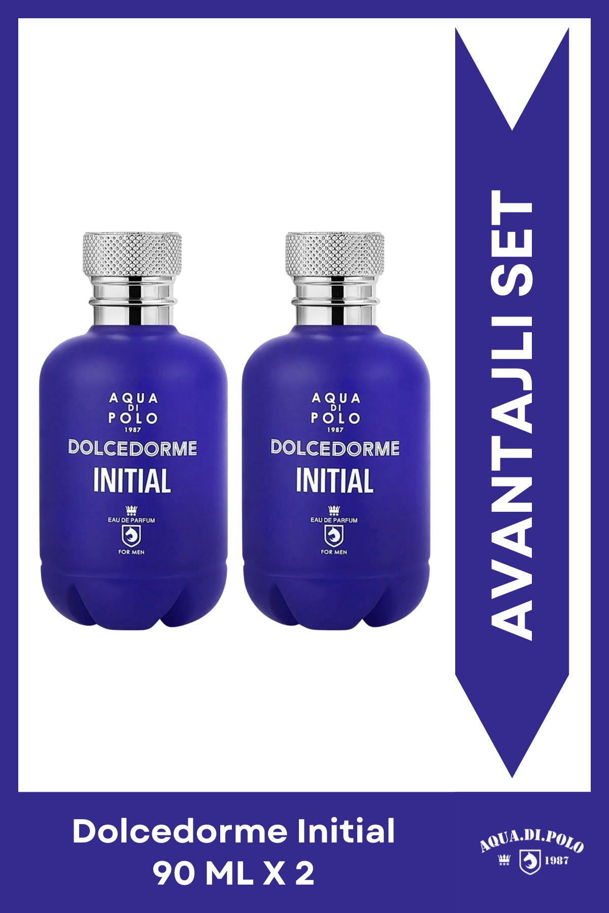 مجموعه عطر مردانه 90 میلی لیتری Dolcedorme Initial 2 عددی Stcc021147 Aqua Di Polo 1987