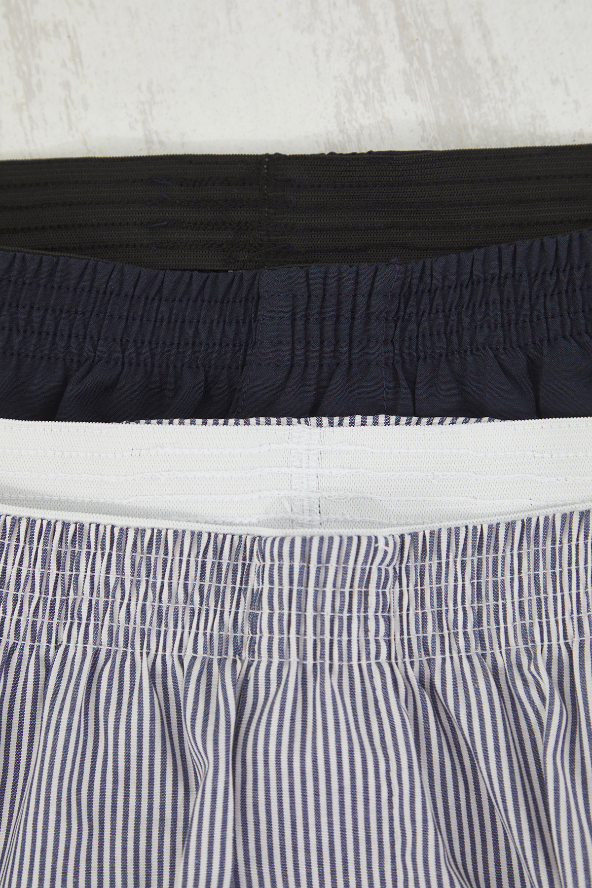 Trendyol Collection-Marineblaue Boxershorts aus gewebter Baumwolle im 2er-Pack TMNSS25BX00009 3