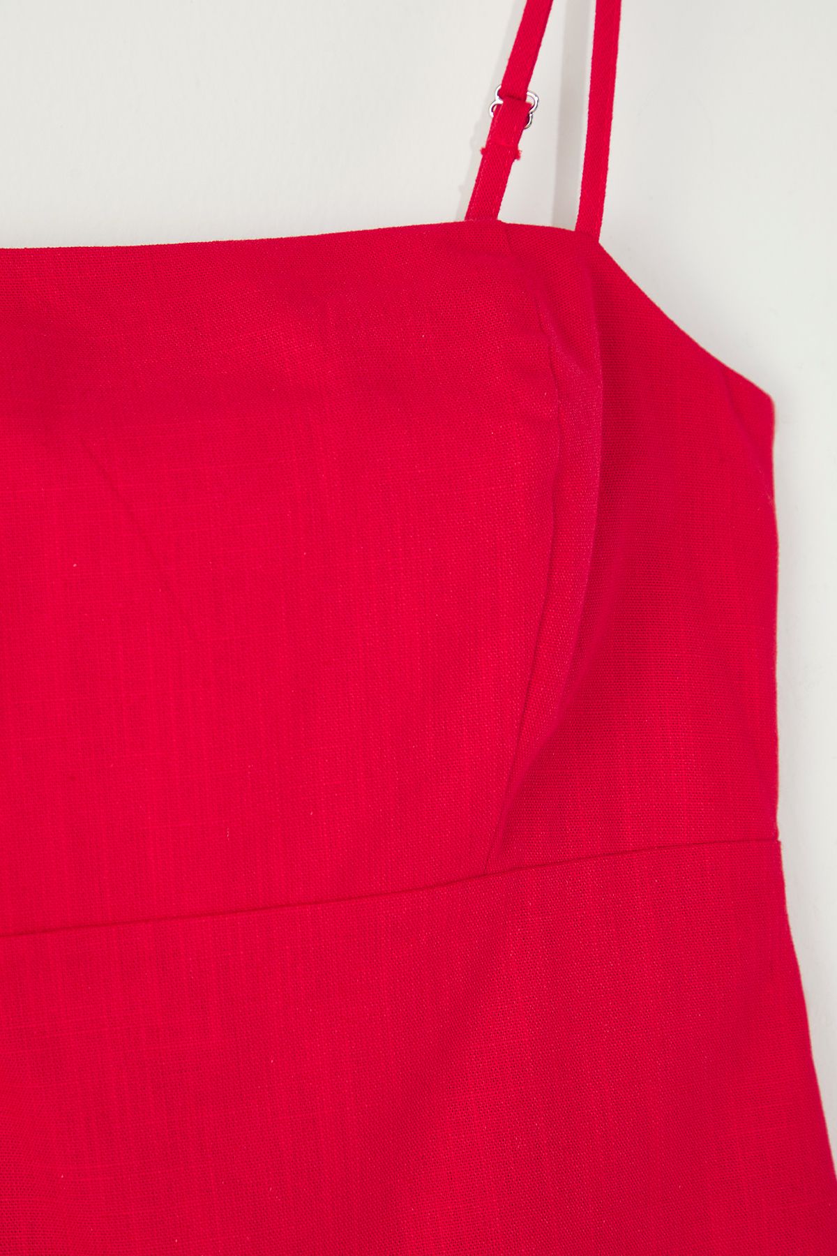 Trendyol Collection-Red Linen Blend A-Line Maxi Woven Dress Twoss25El00644 7