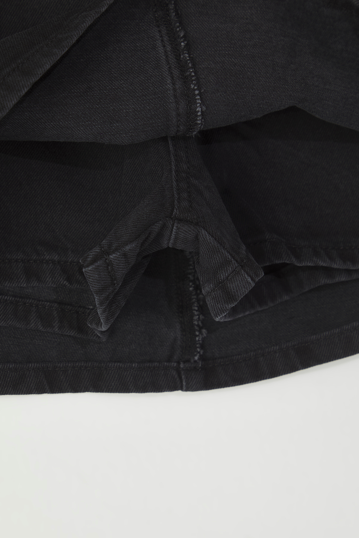 Trendyolmilla  Siyah More Sustainable Yüksek Bel Mini Denim Şort Etek TWOSS25SR00079 - Görsel 8