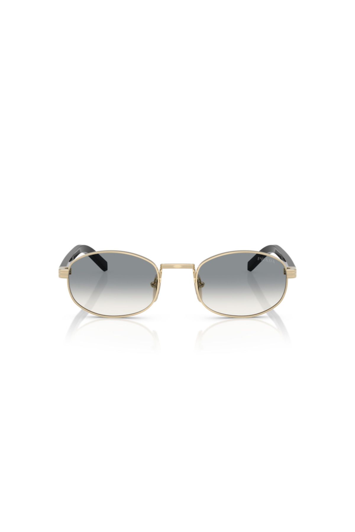Prada-Woman Oval Sunglasses- Pr B53s - Lense Size:49mm - Pale Gold 4