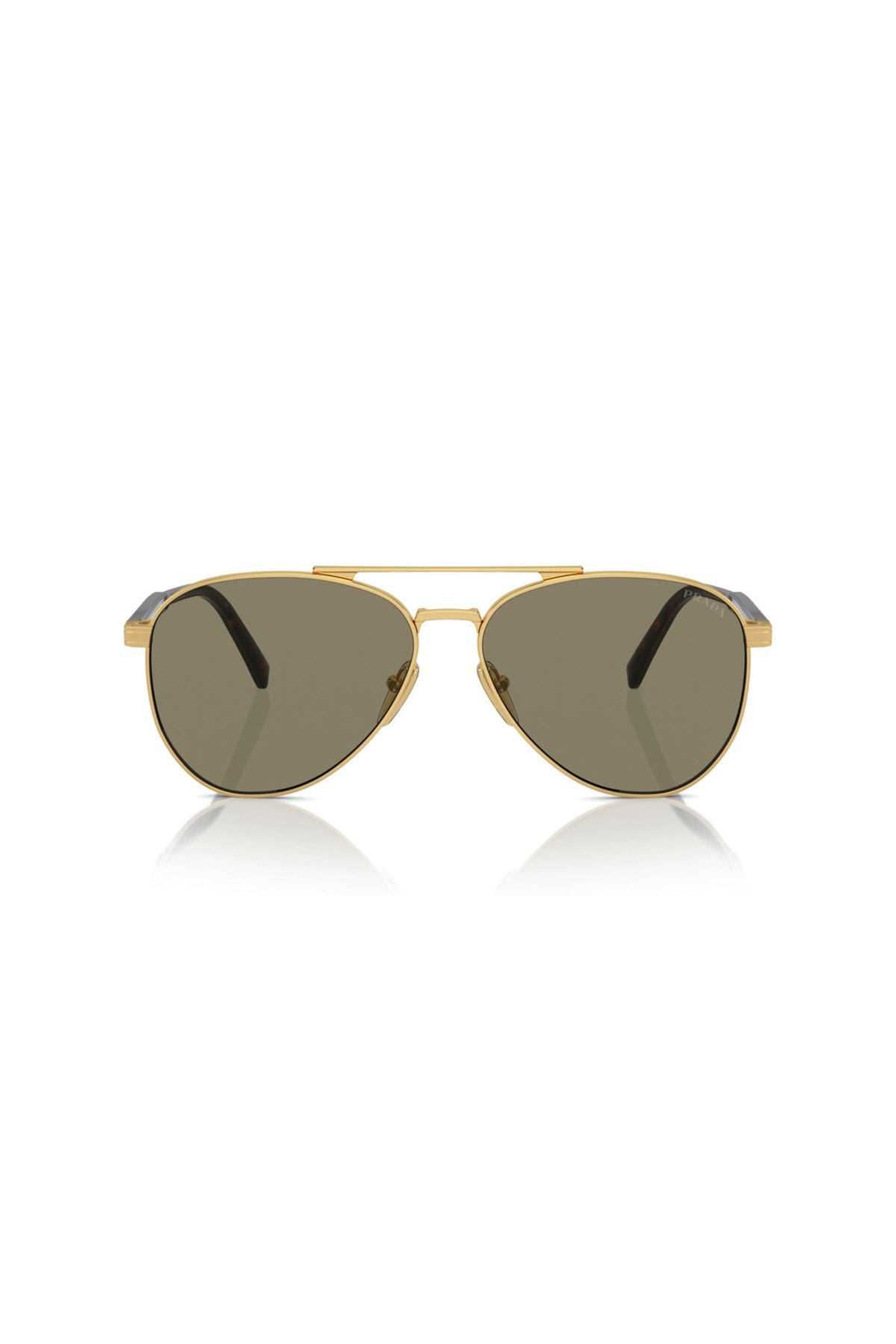 Prada-Man Pilot Sunglasses- Pr A58s - Lense Size:58mm - Gold 4